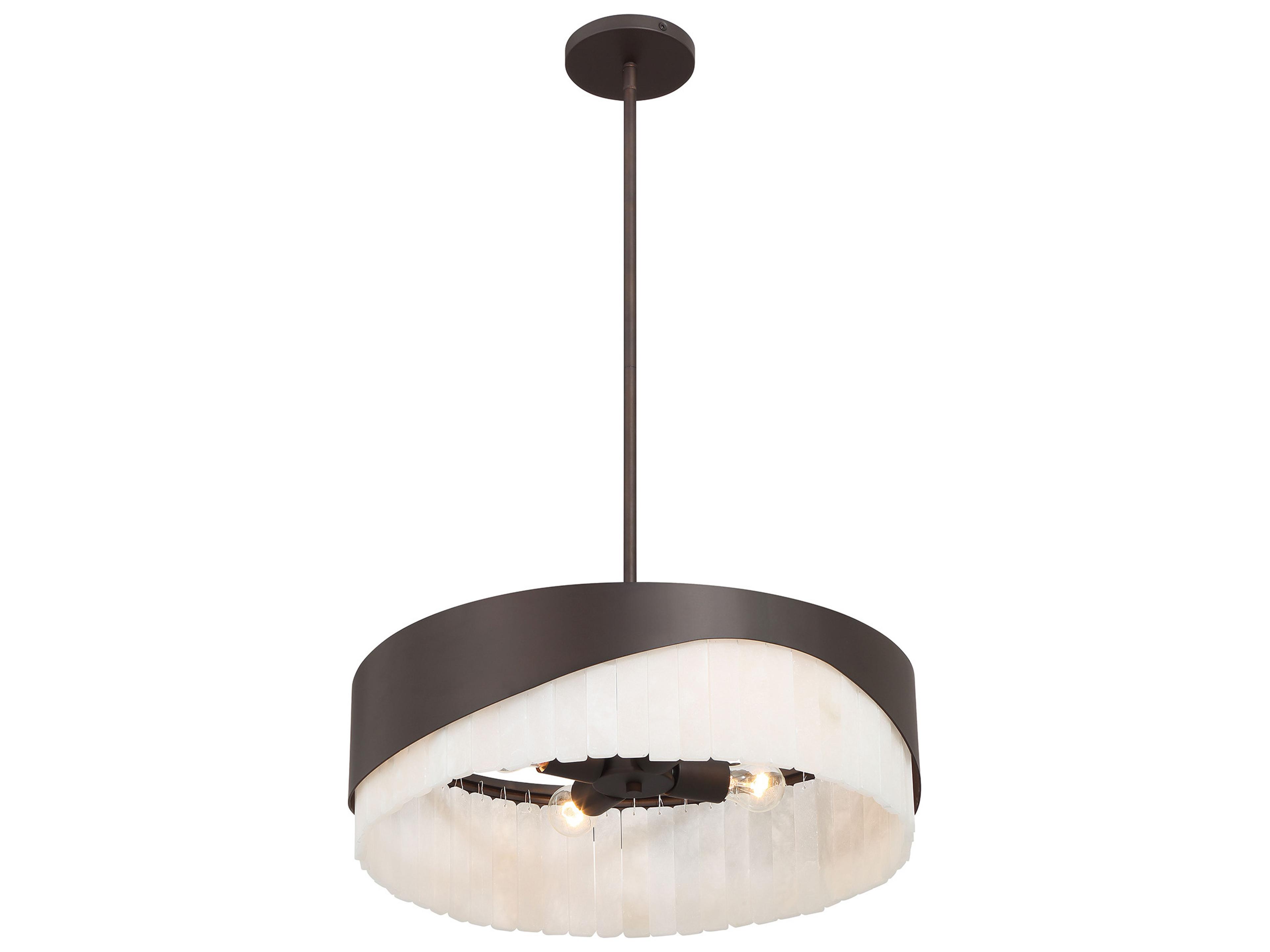 Minka Lavery Sway 4-Light Dark Bronze Drum Pendant