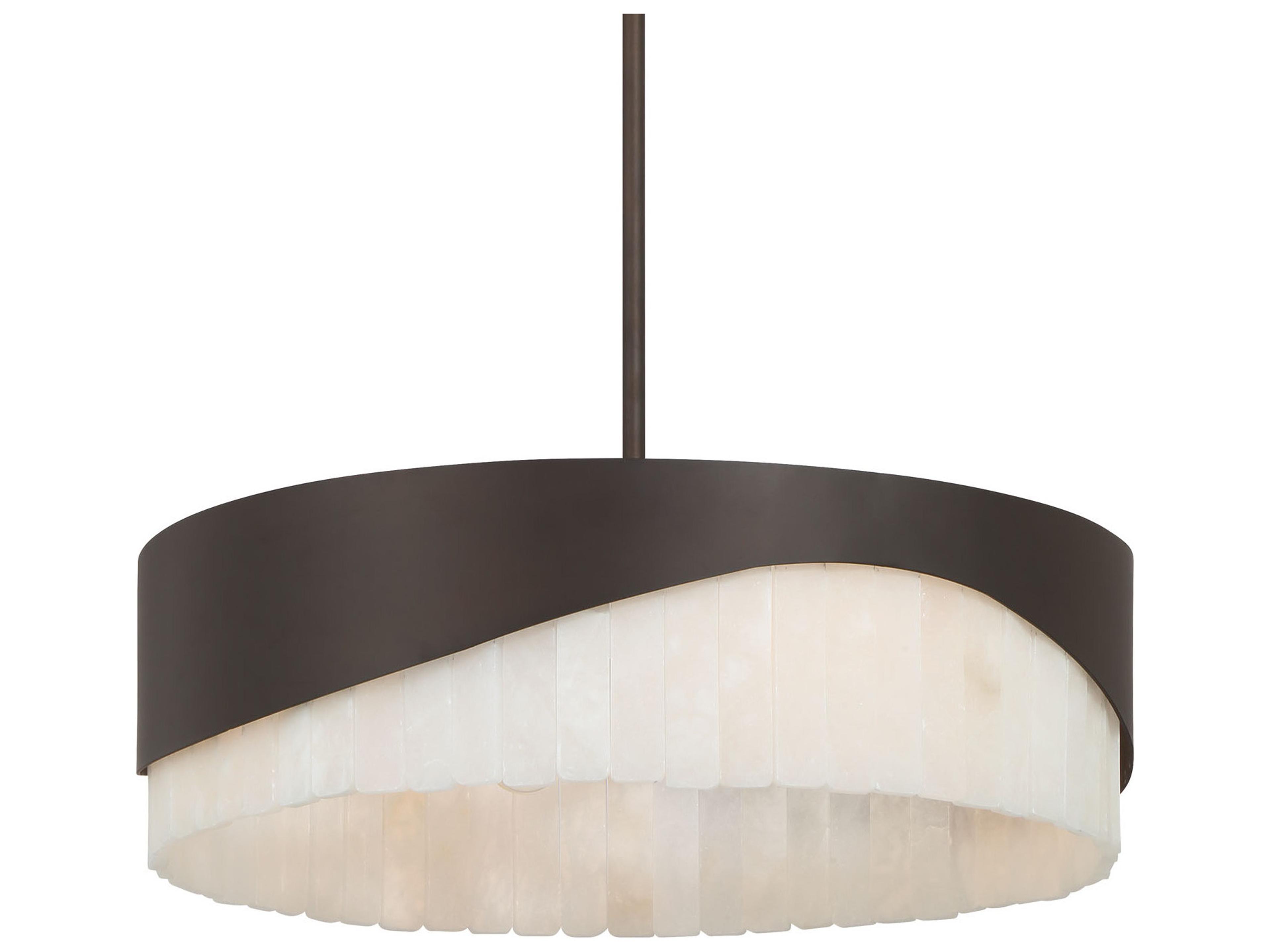 Minka Lavery Sway 4-Light Dark Bronze Drum Pendant