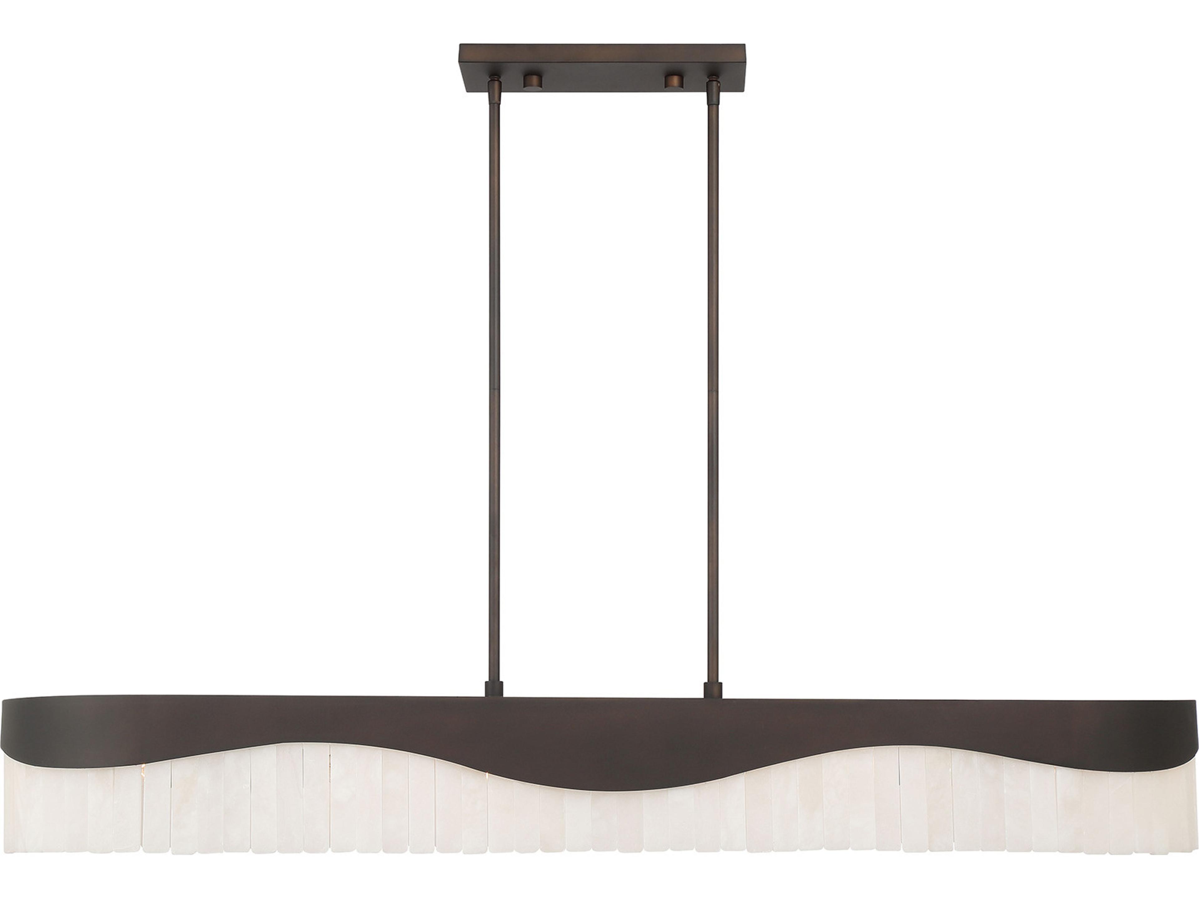 Sway 6-Light Dark Bronze Linear Island Pendant