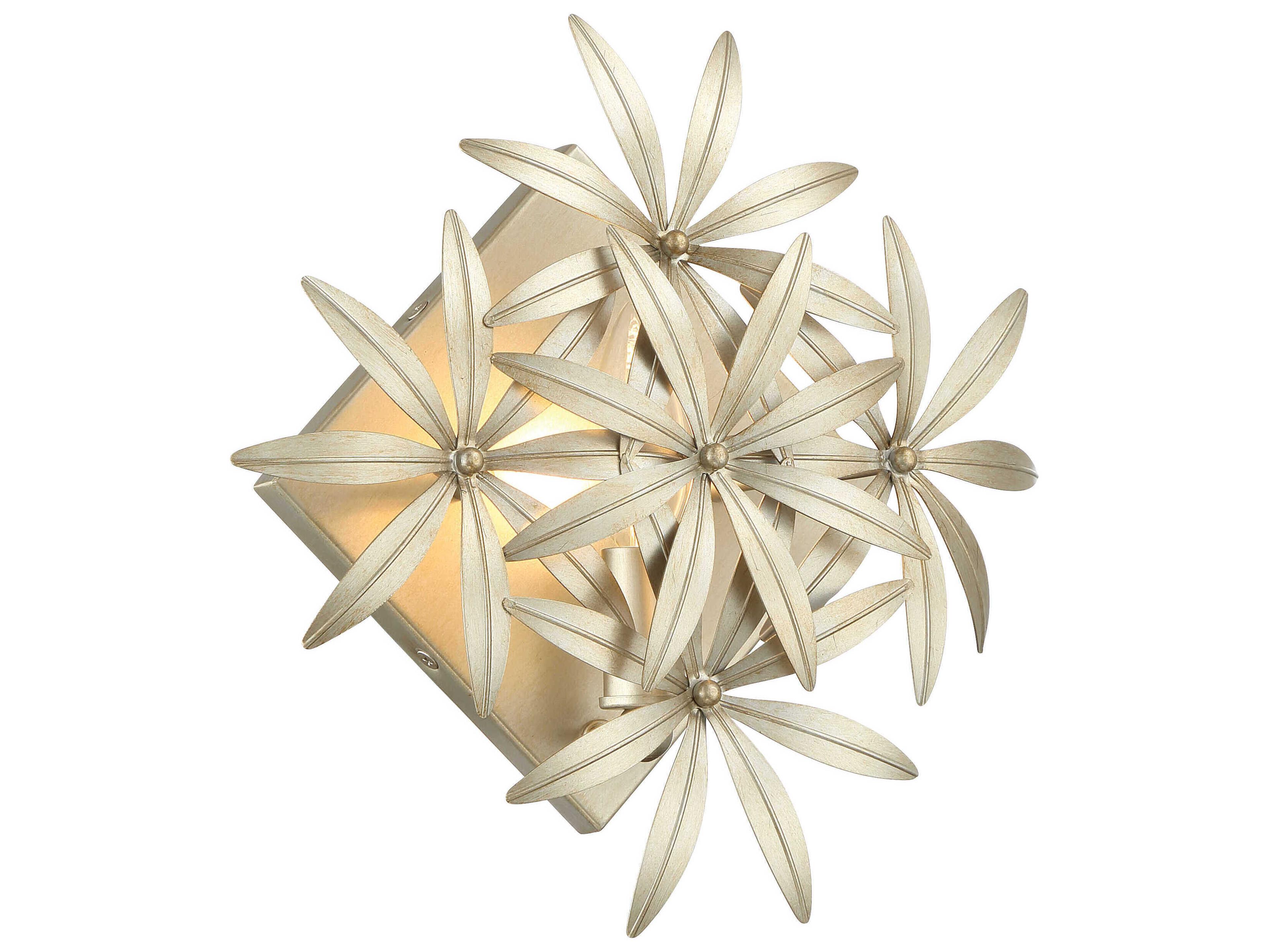 Flower Child 1-Light Ambry Gold Wall Sconce