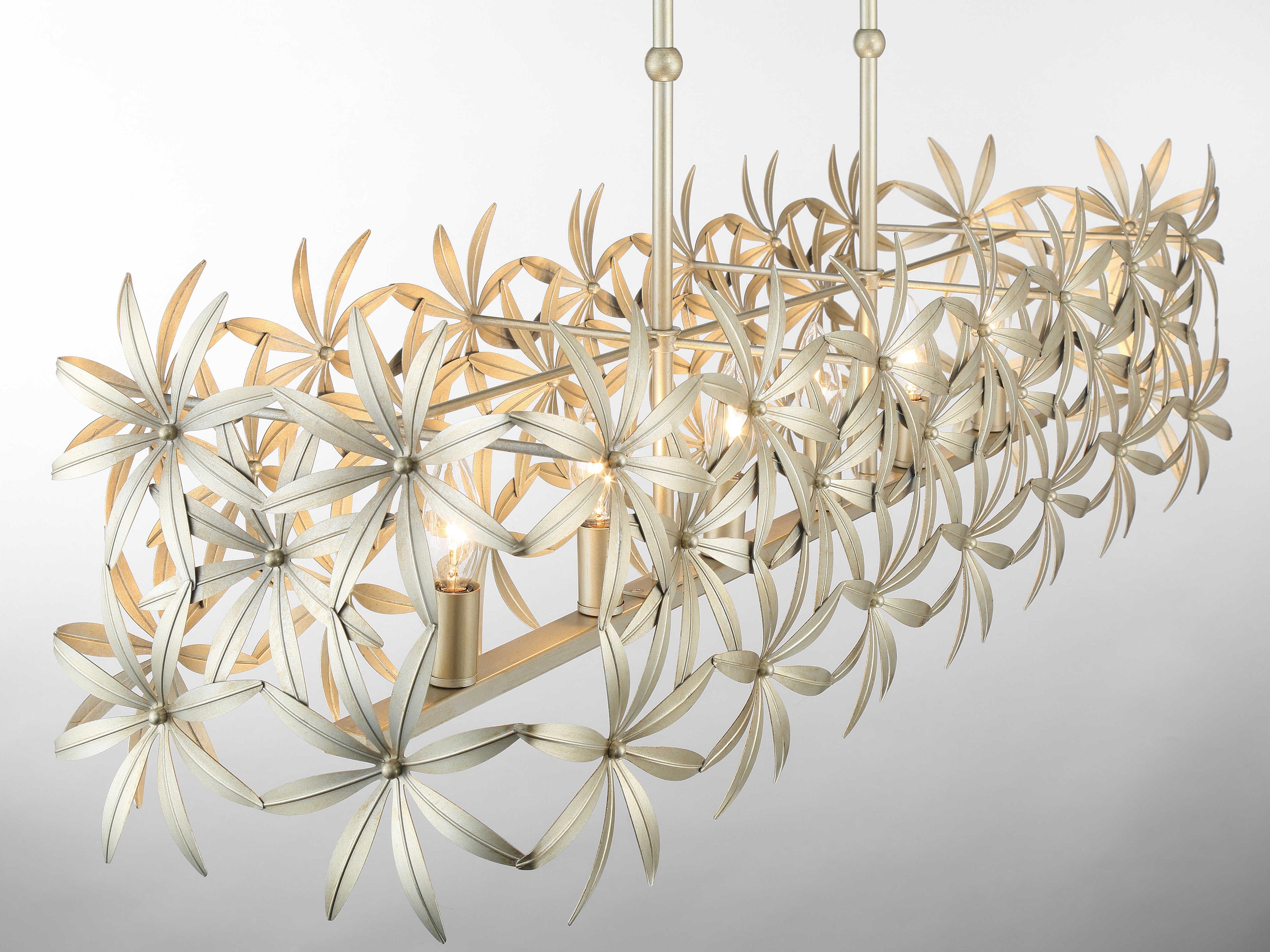 Minka Lavery Flower Child 6-Light Ambry Gold Linear Island Pendant