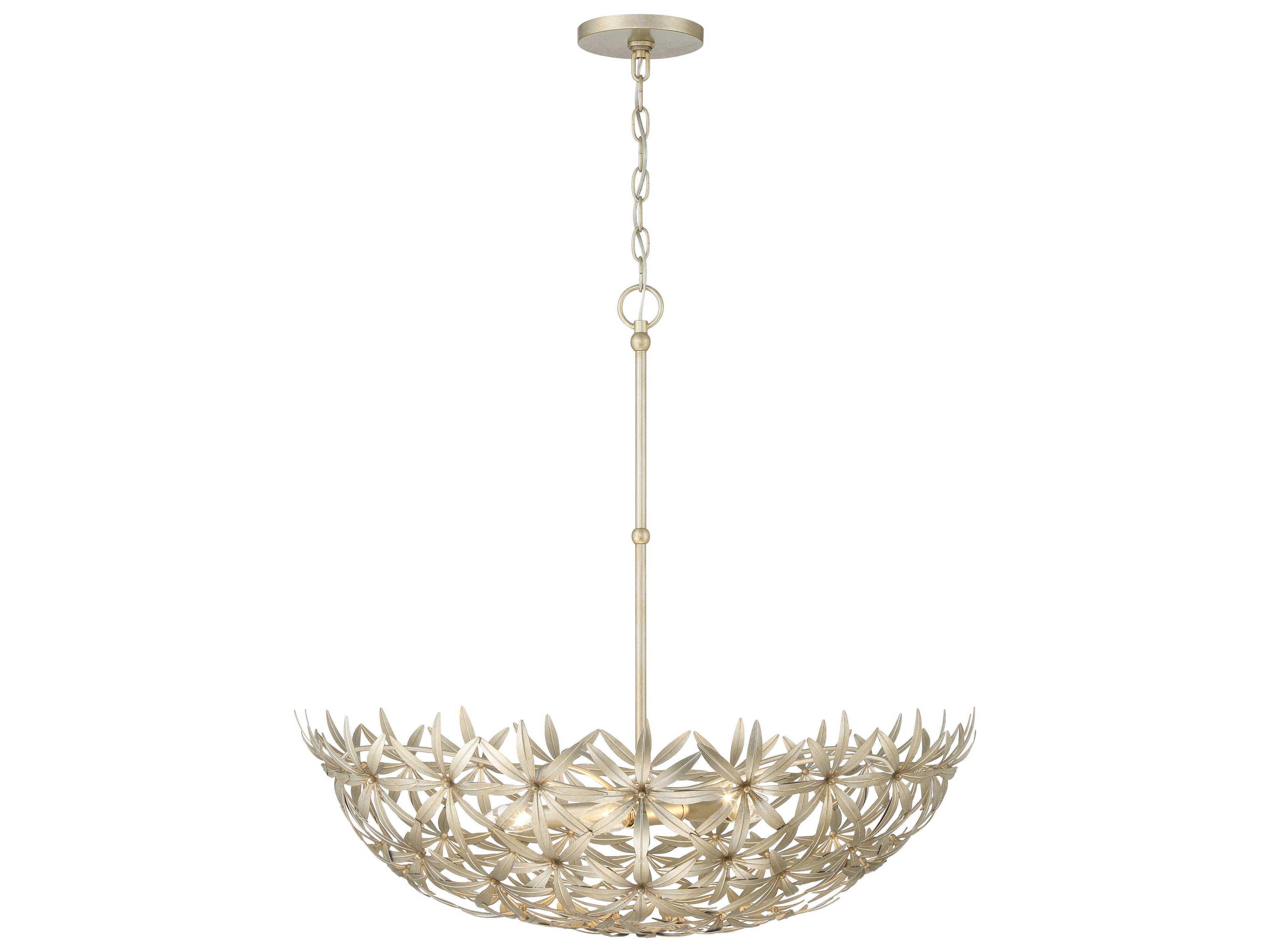 Flower Child 5-Light Ambry Gold Bowl Pendant