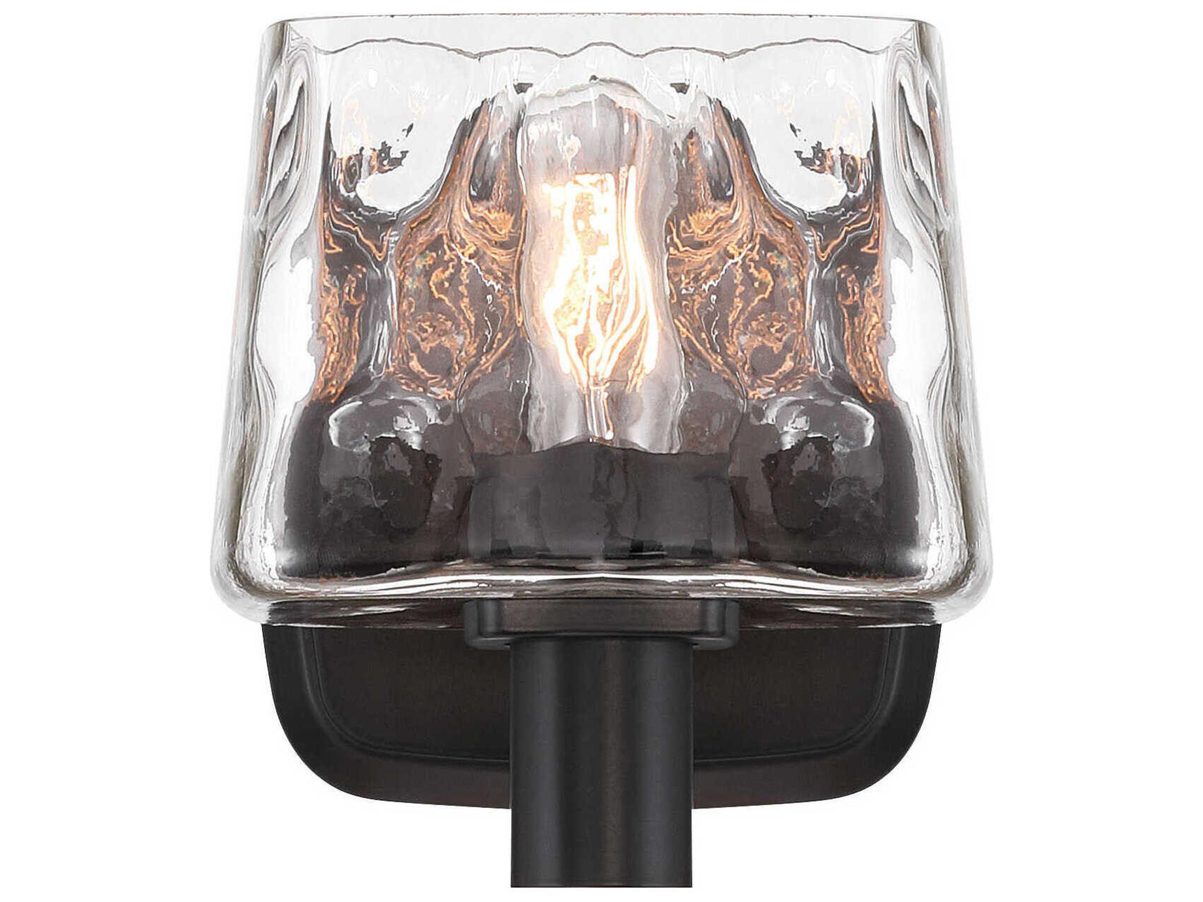 Minka Lavery Drysdale 1-Light Coal Black Wall Sconce