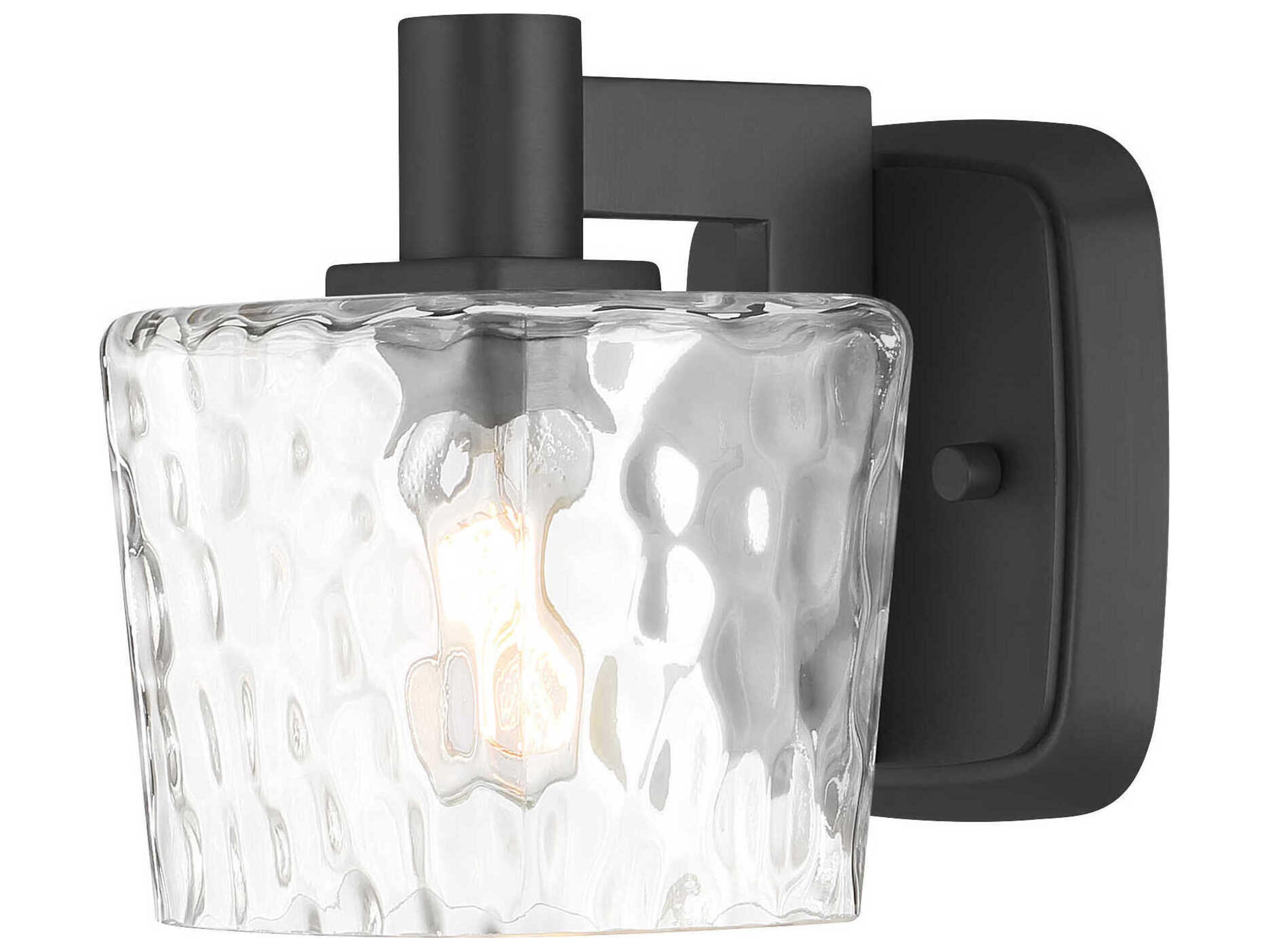Minka Lavery Drysdale 1-Light Coal Black Wall Sconce