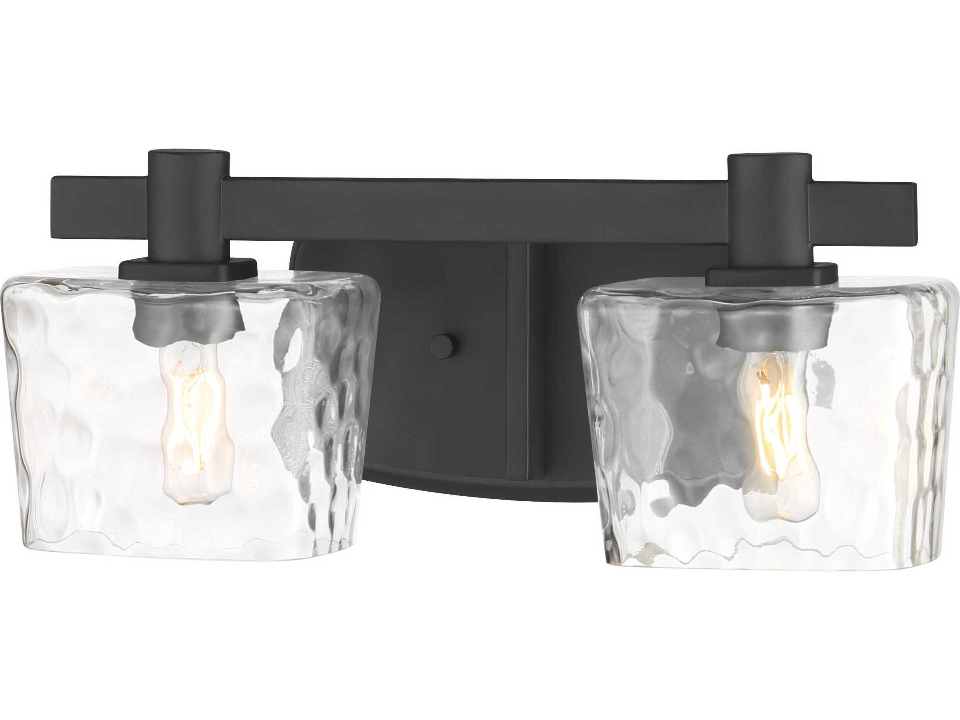 Minka Lavery Drysdale 2-Light Coal Black Vanity Light