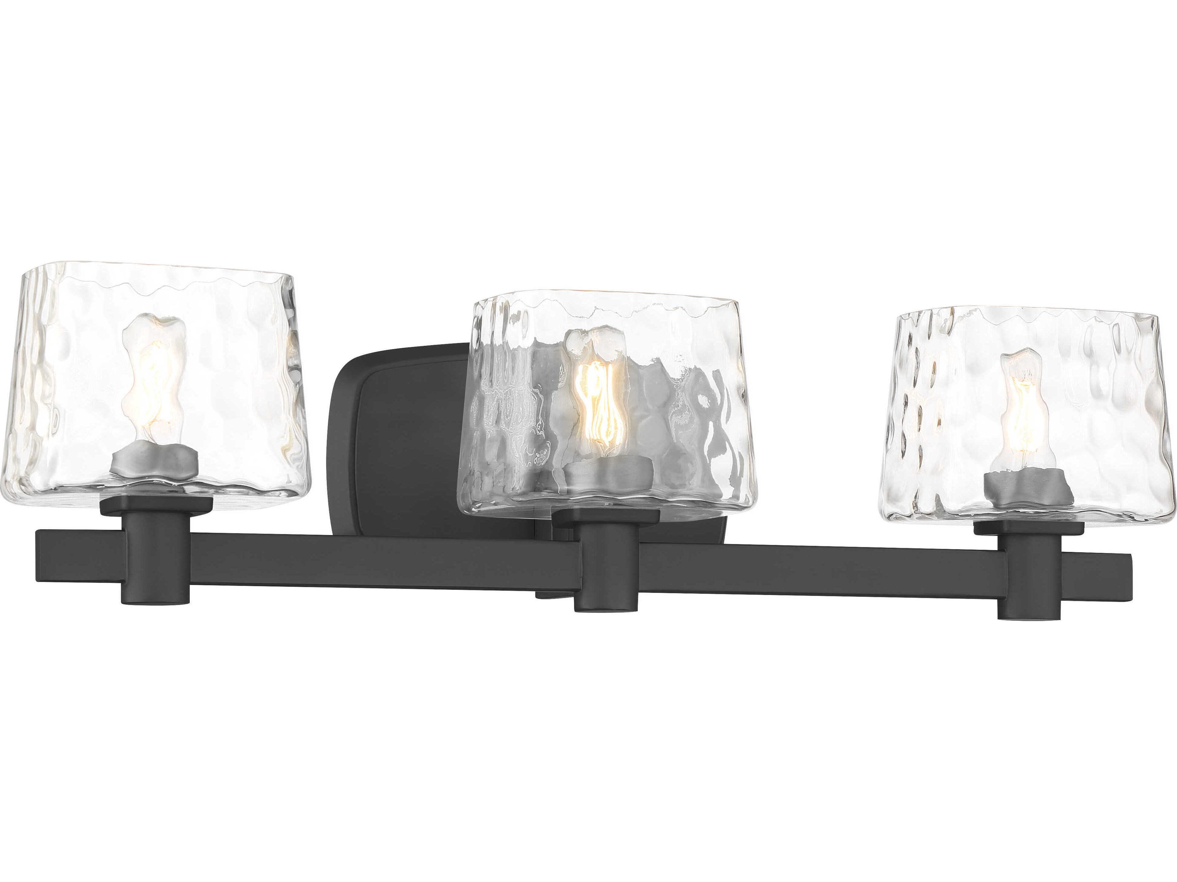 Drysdale 3-Light Coal Black Vanity Light
