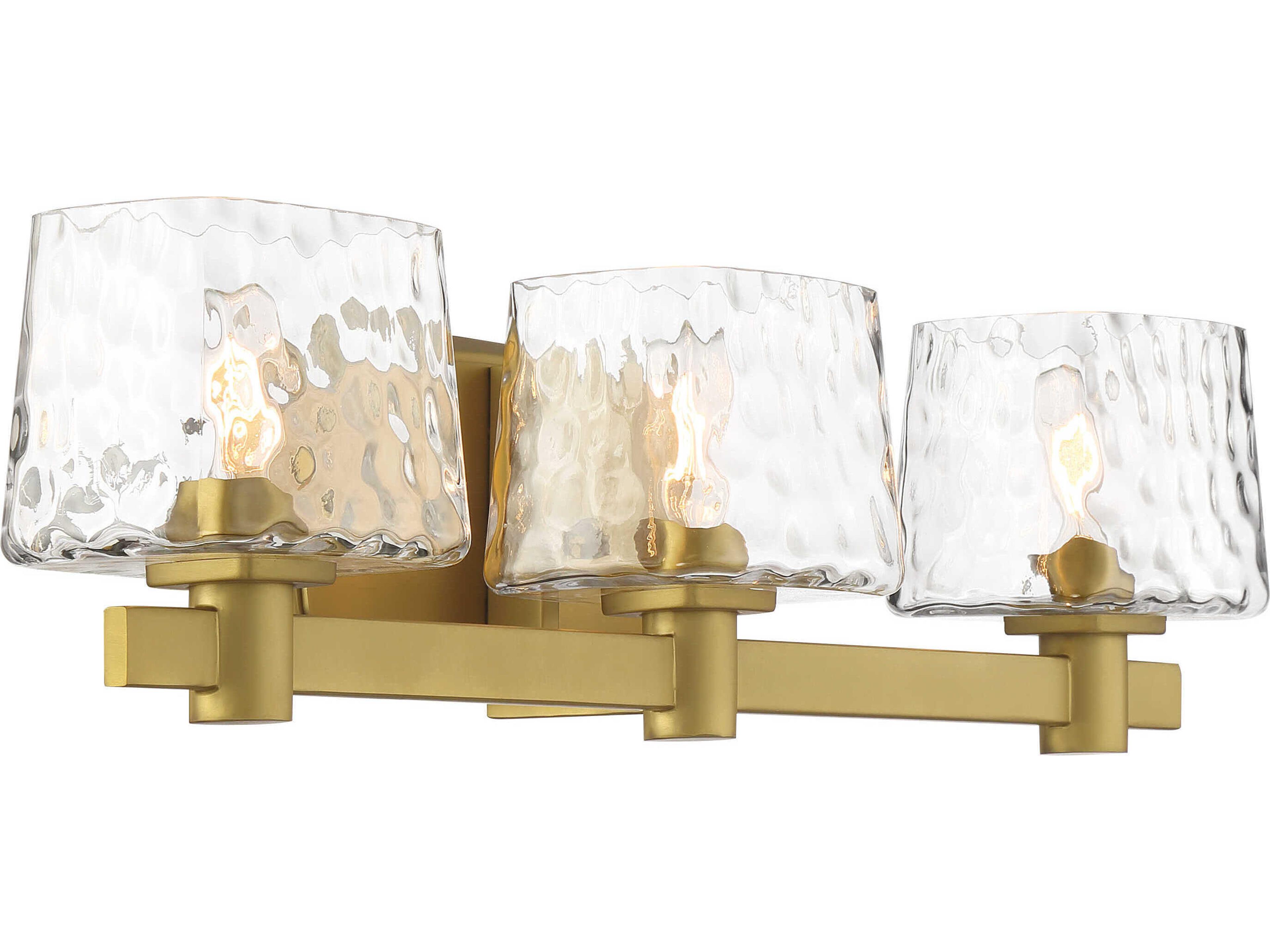 Minka Lavery Drysdale 3-Light Soft Brass Vanity Light