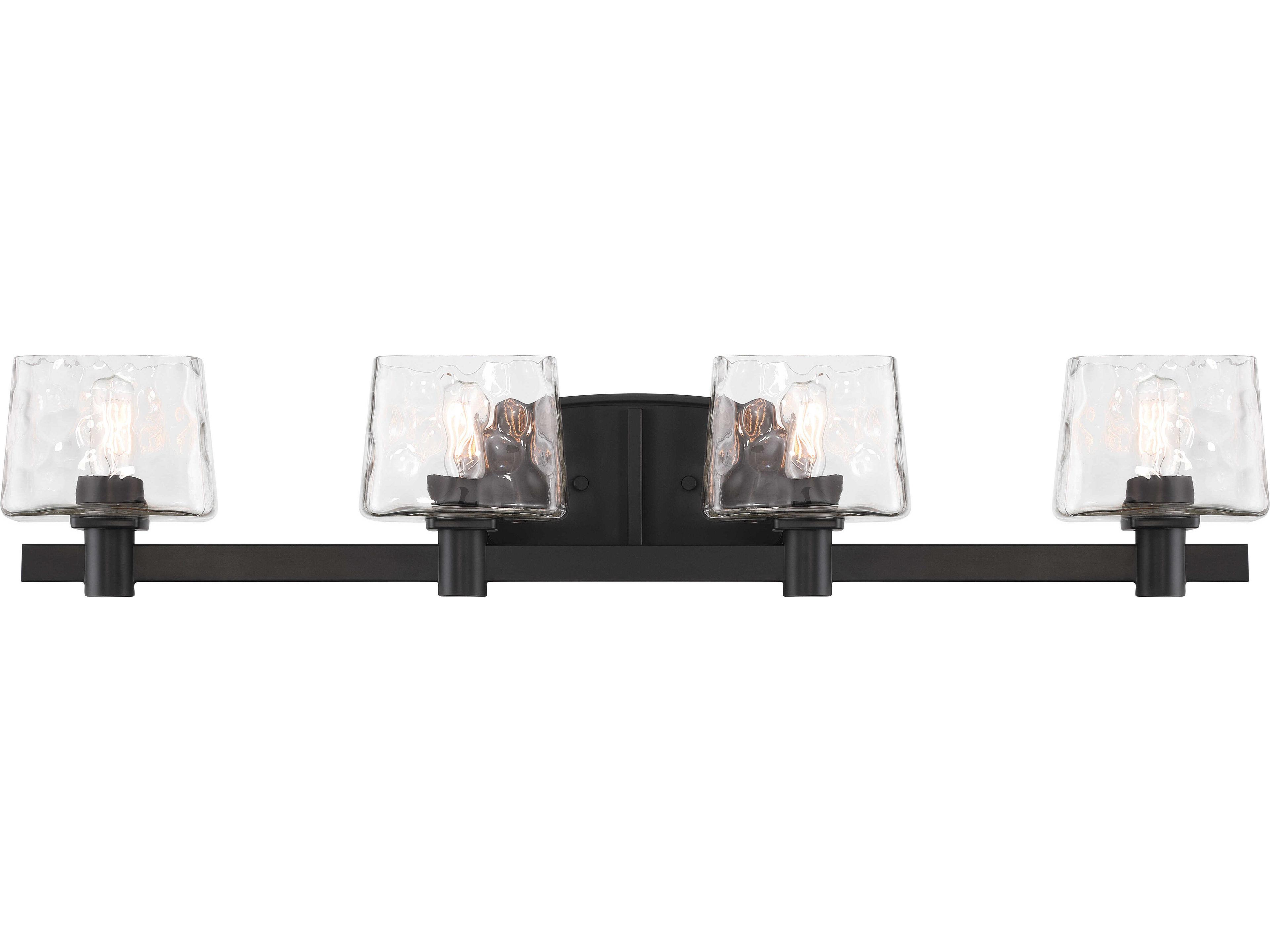 Minka Lavery Drysdale 4-Light Coal Black Vanity Light