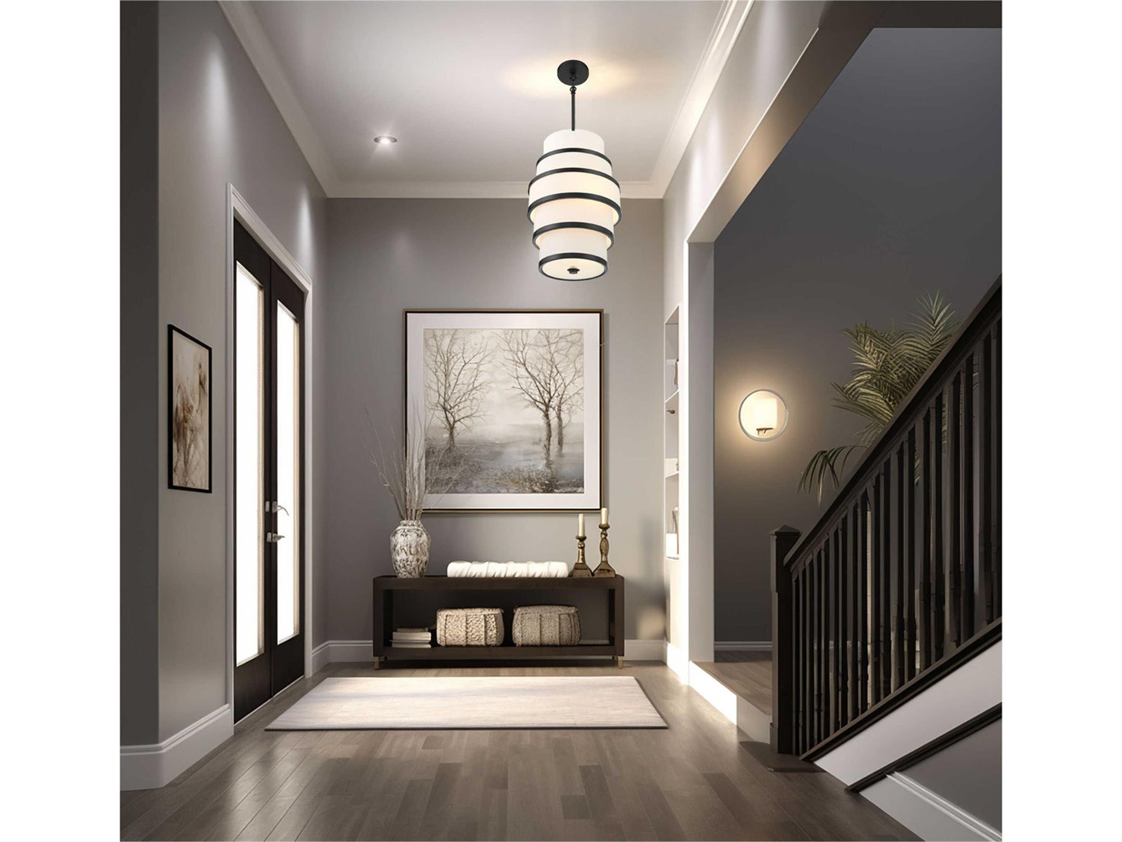 Minka Lavery Cascade 3-Light Coal Black Pendant