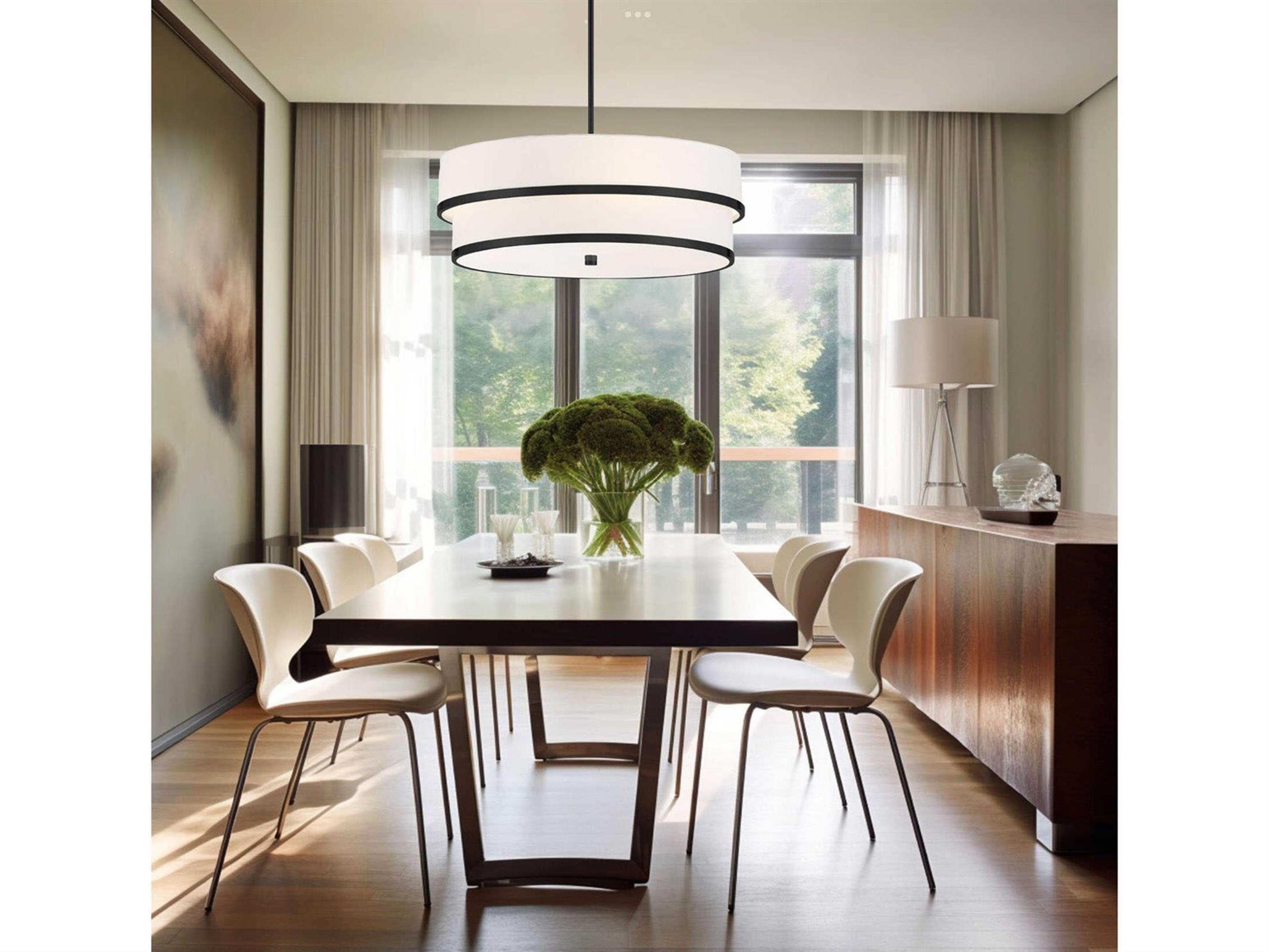 Minka Lavery Cascade 4-Light Coal Black Pendant