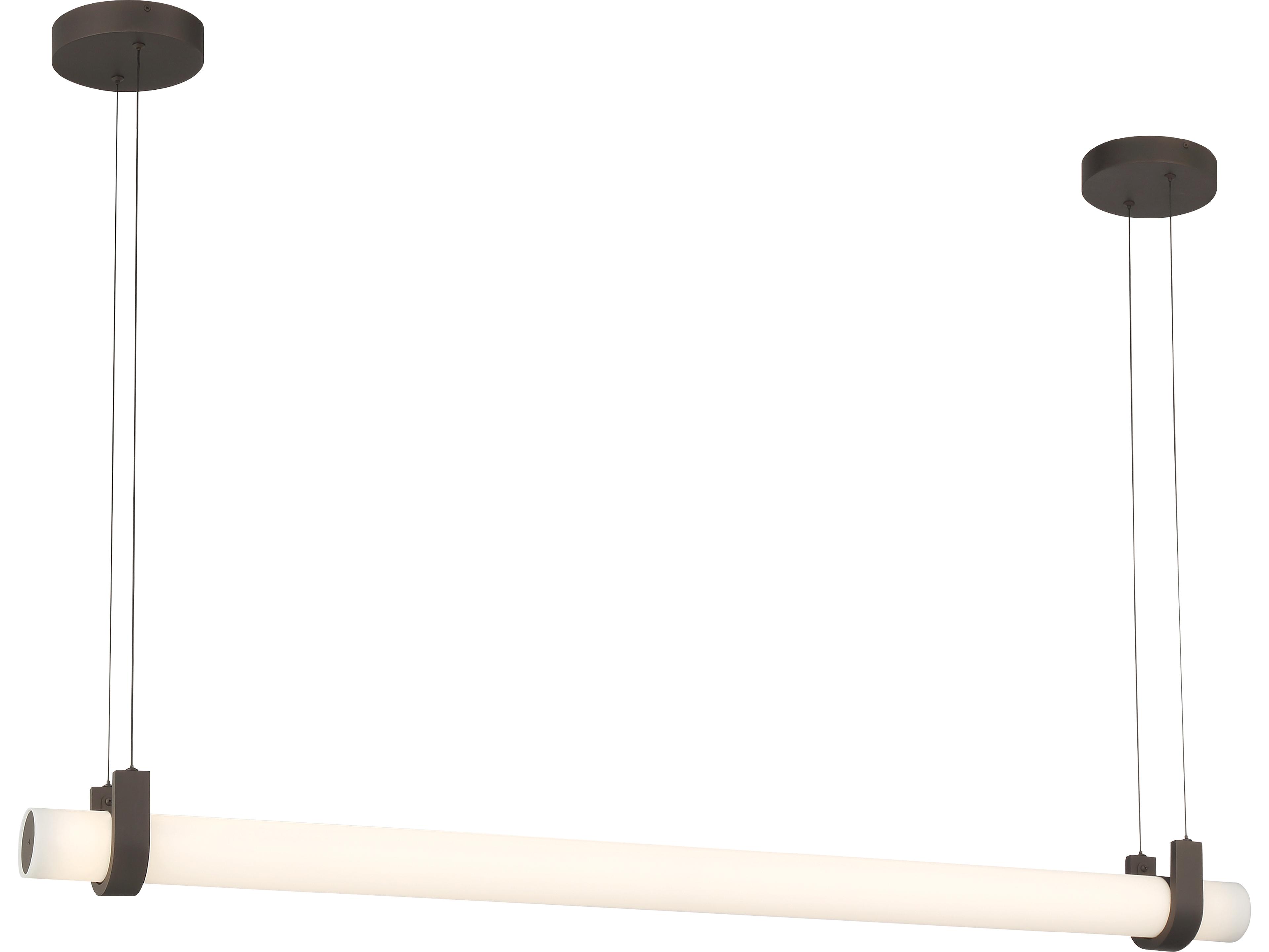 Sorelle Dark Bronze Cylinder Linear Island Pendant