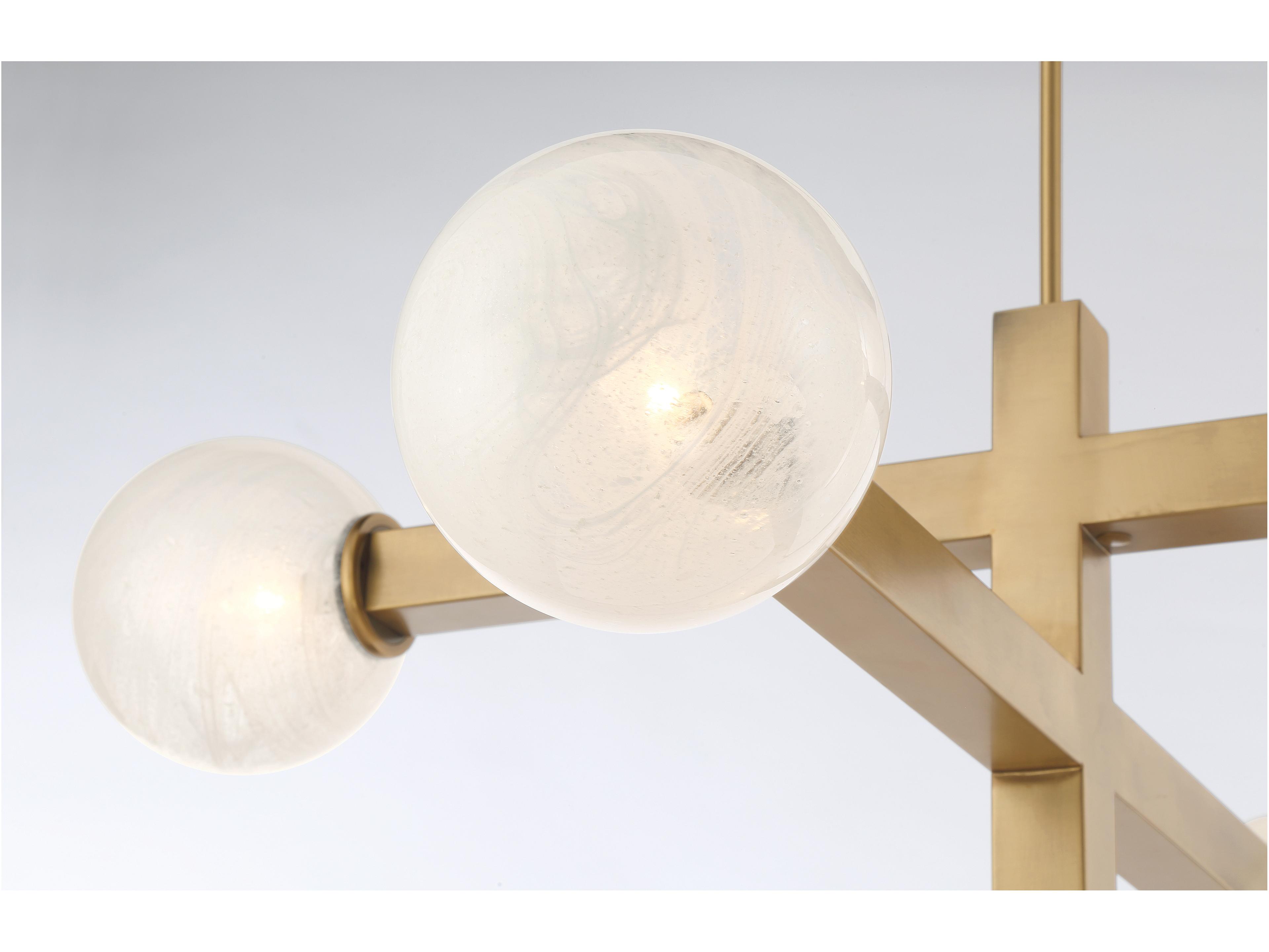 Minka Lavery Narra 5-Light Legacy Brass Globe Chandelier