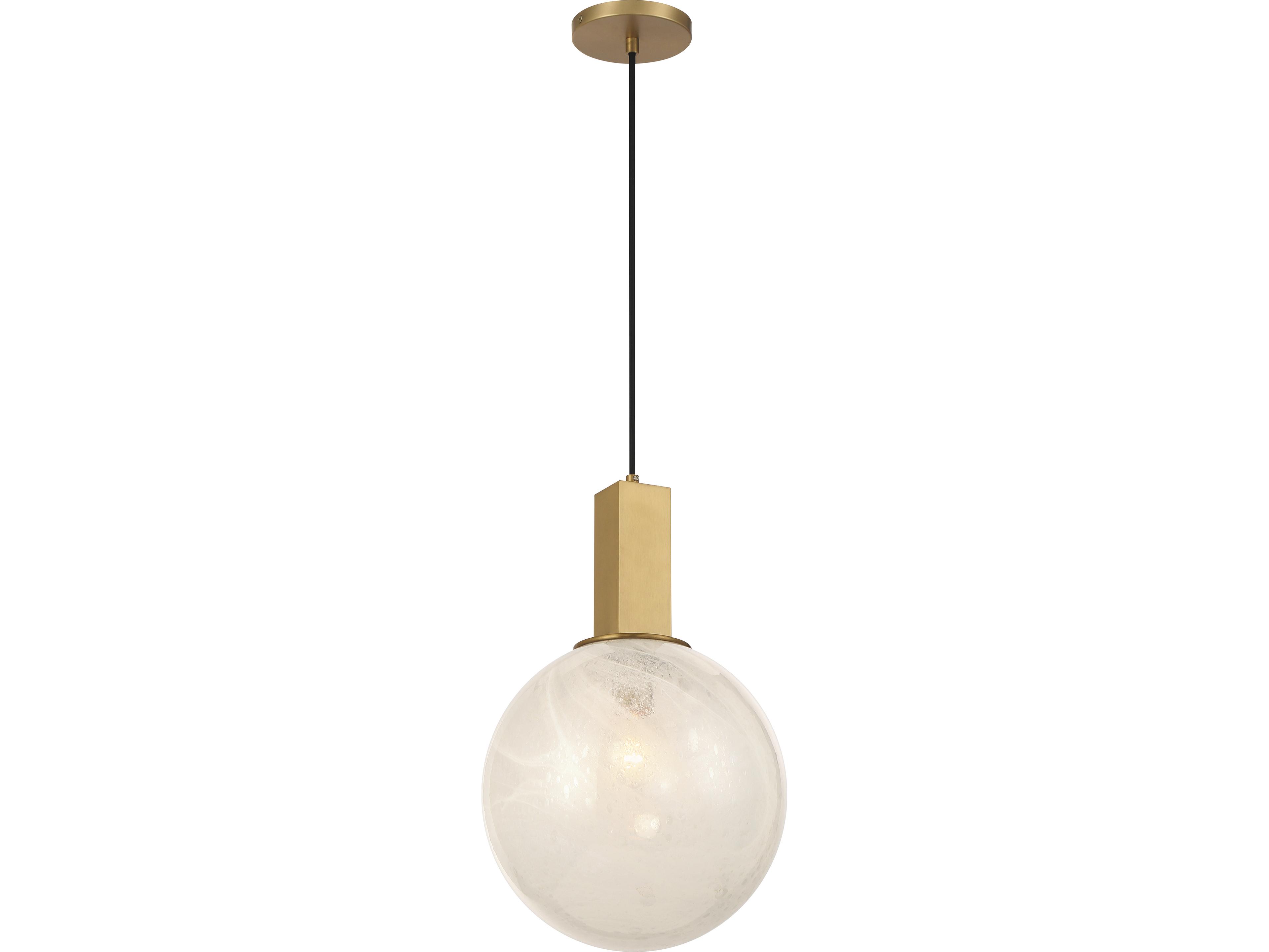 Narra 1-Light Legacy Brass Globe Mini Pendant
