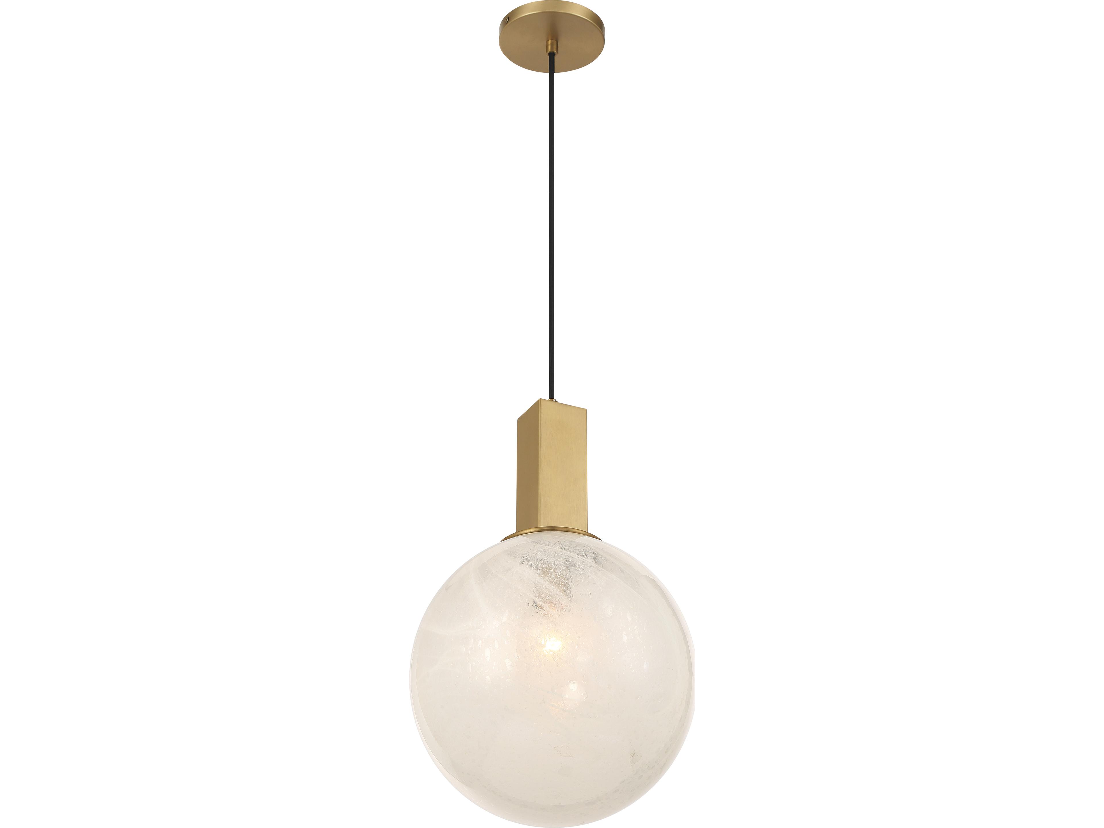 Minka Lavery Narra 1-Light Legacy Brass Globe Mini Pendant