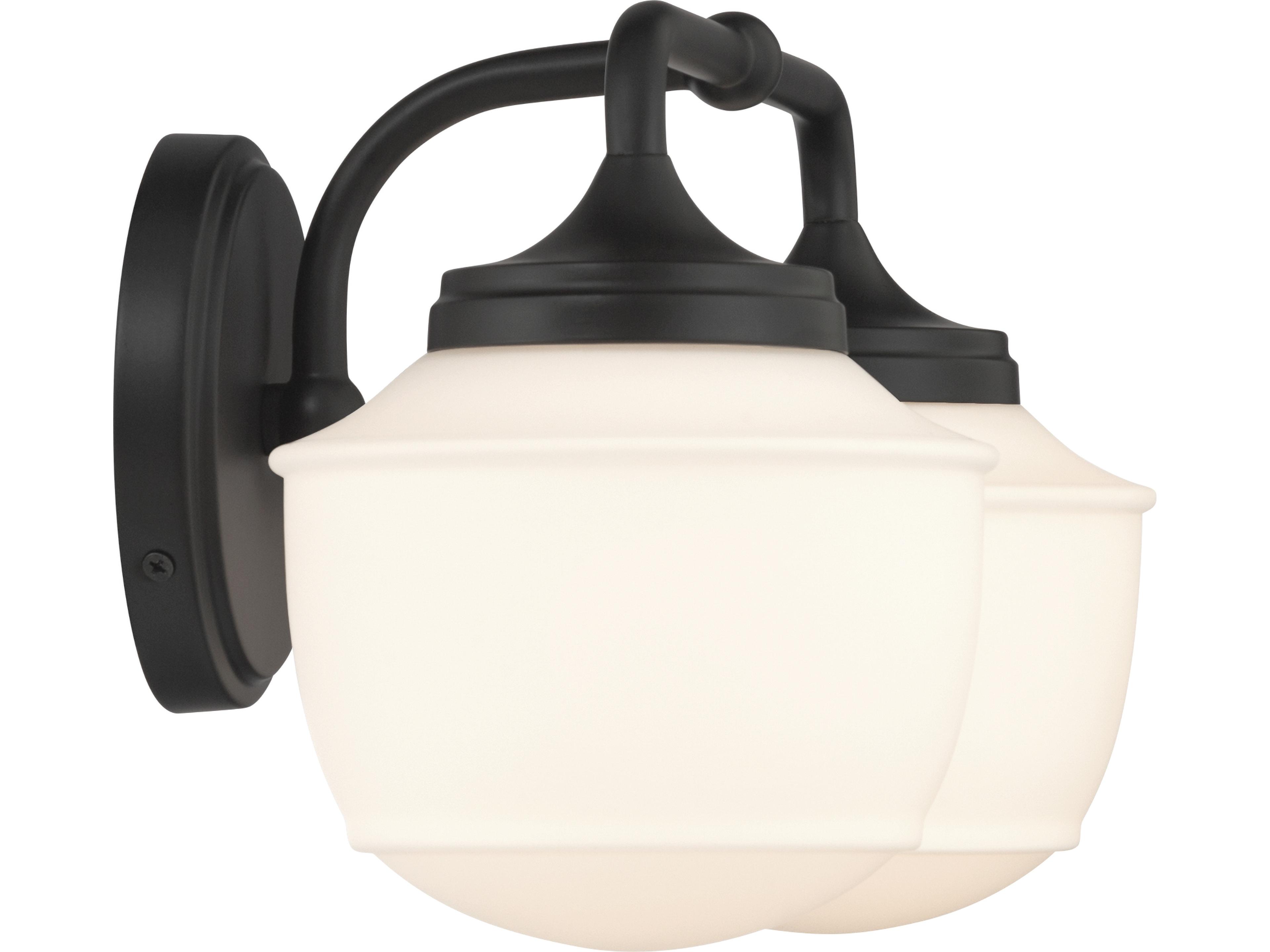 Minka Lavery Cornwell 2-Light Dark Matte Black Vanity Light