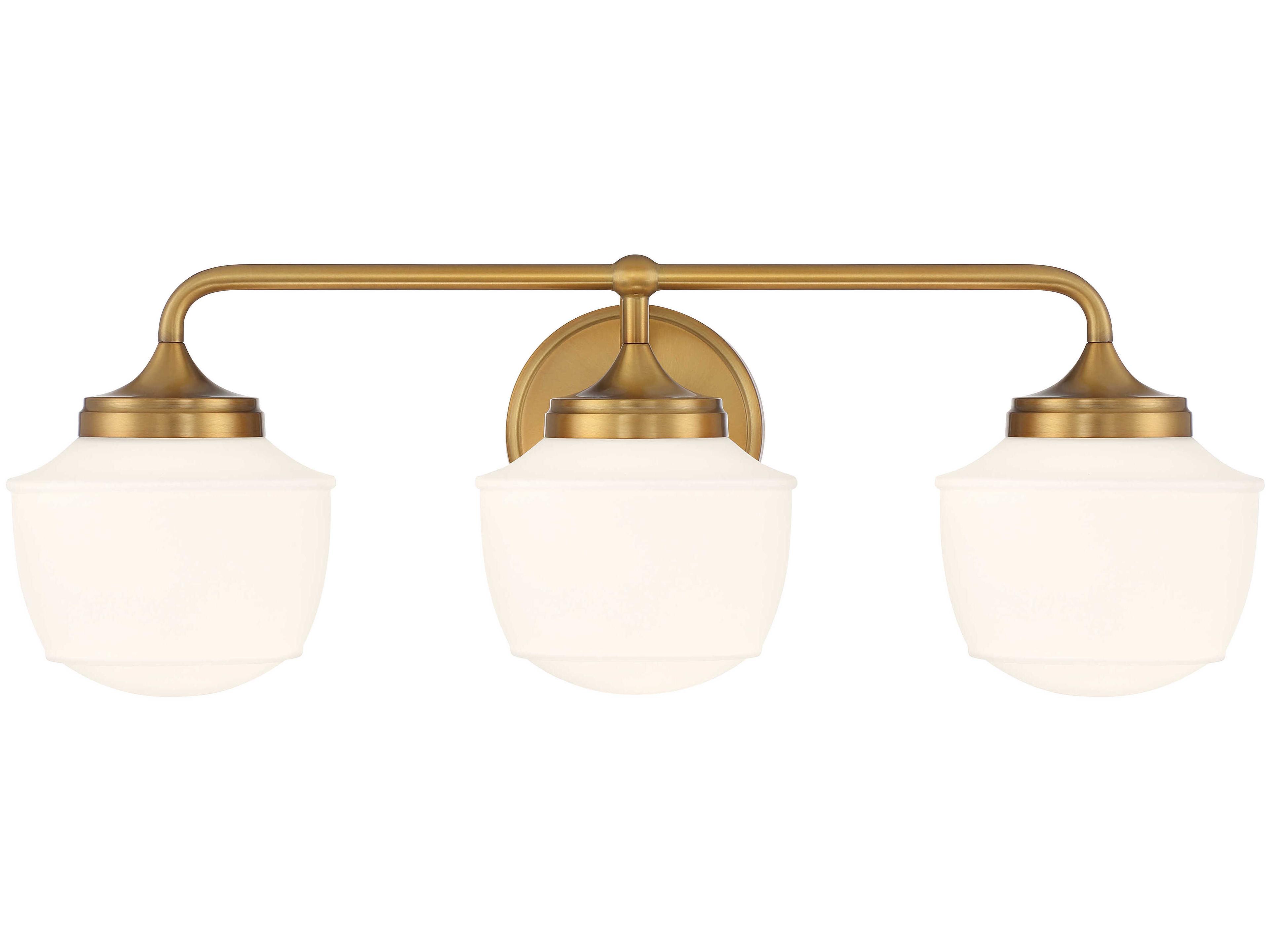 Minka Lavery Cornwell 3-Light Antique Noble Brass Vanity Light