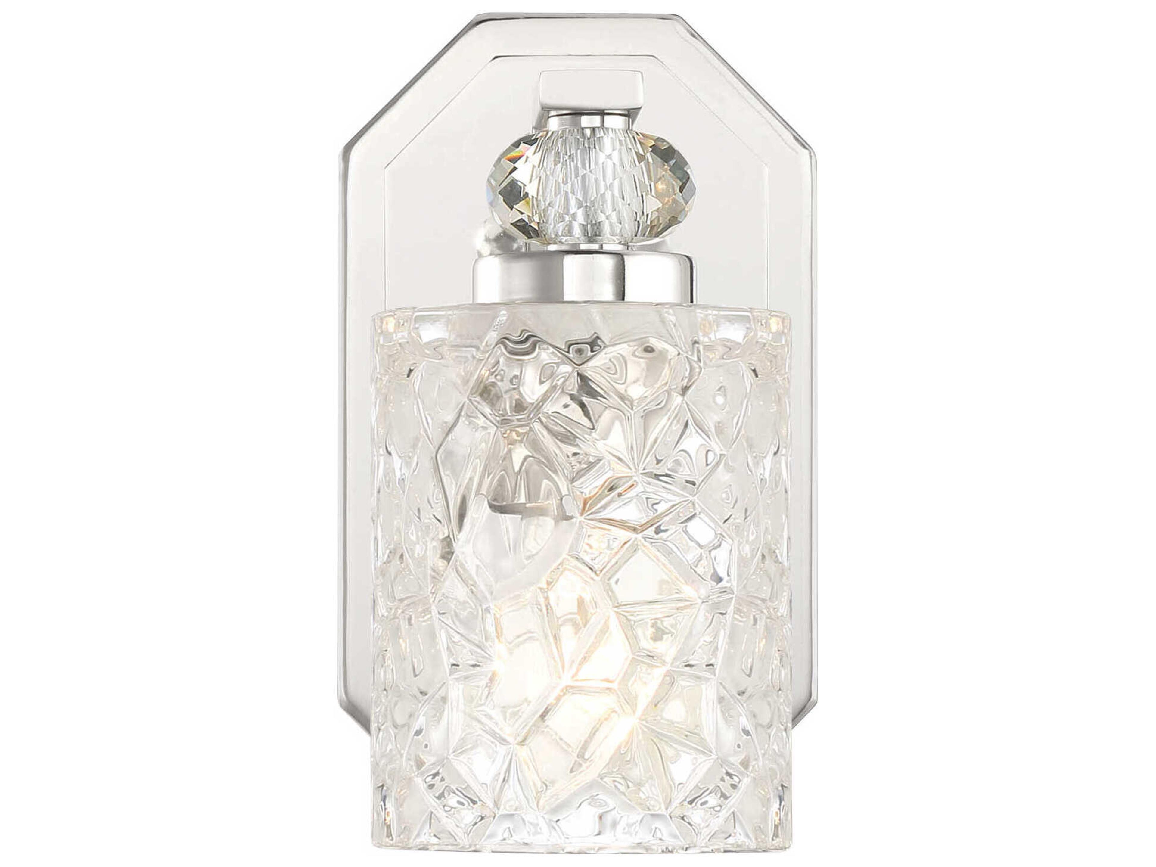 Minka Lavery Crystal Kay 1-Light Chrome Wall Sconce