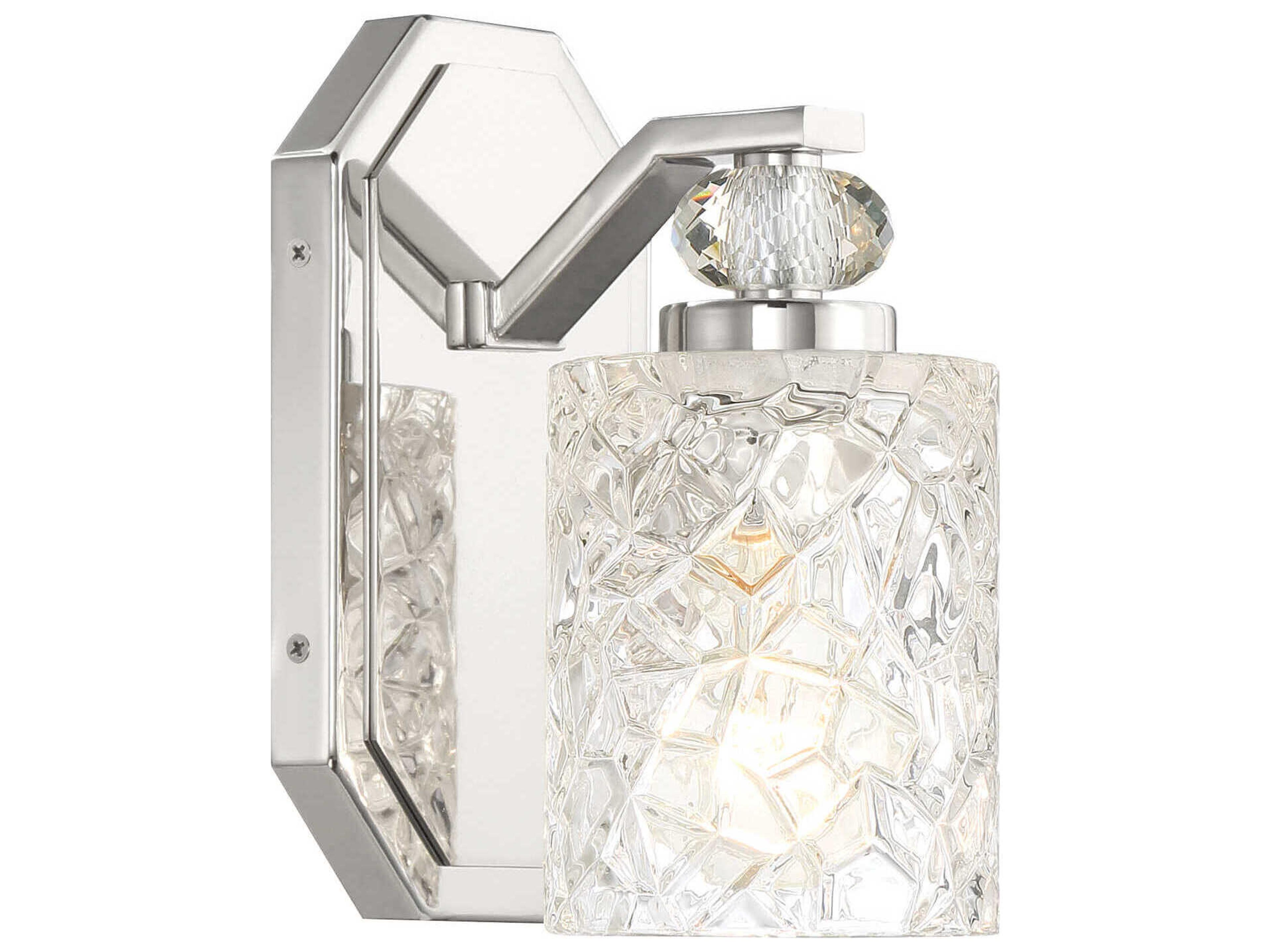 Minka Lavery Crystal Kay 1-Light Chrome Wall Sconce