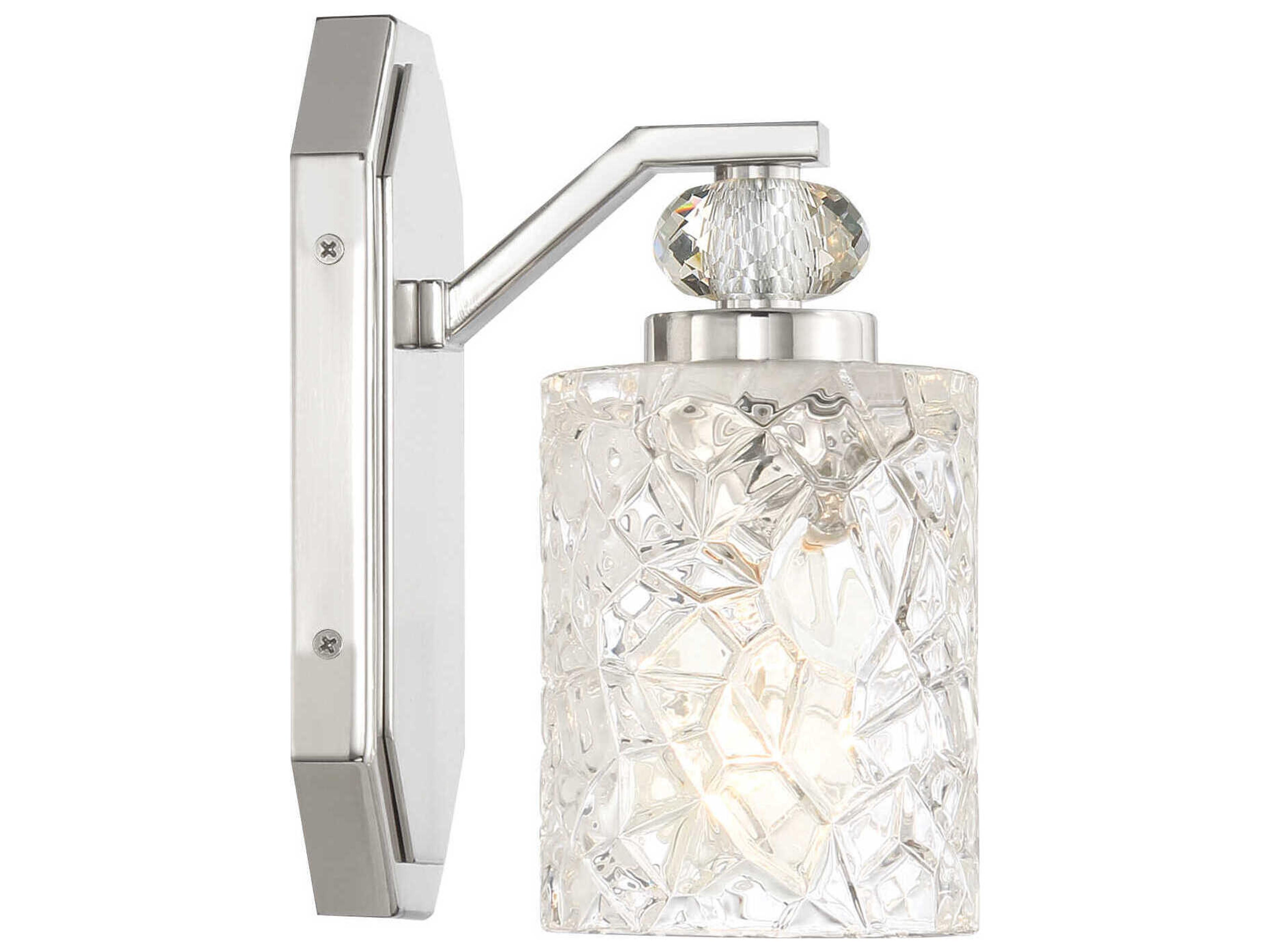Minka Lavery Crystal Kay 1-Light Chrome Wall Sconce