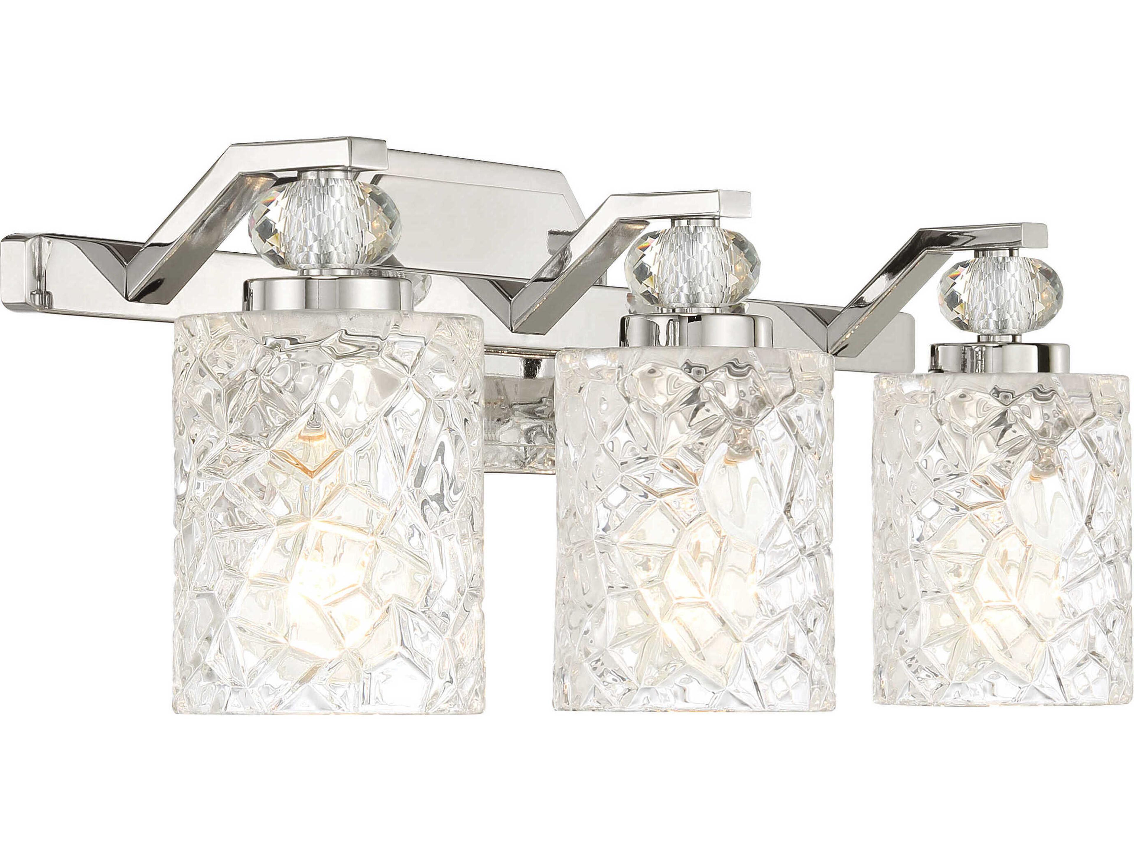 Minka Lavery Crystal Kay 3-Light Chrome Vanity Light