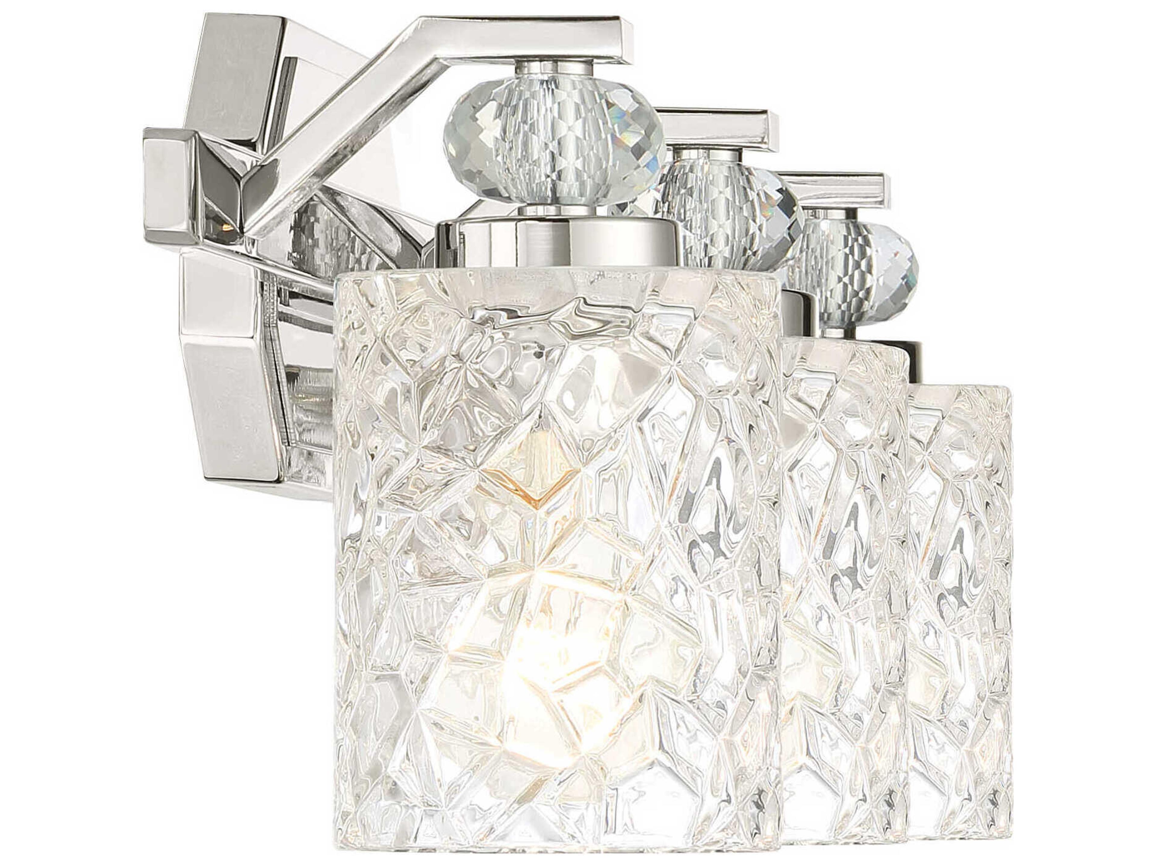 Minka Lavery Crystal Kay 3-Light Chrome Vanity Light