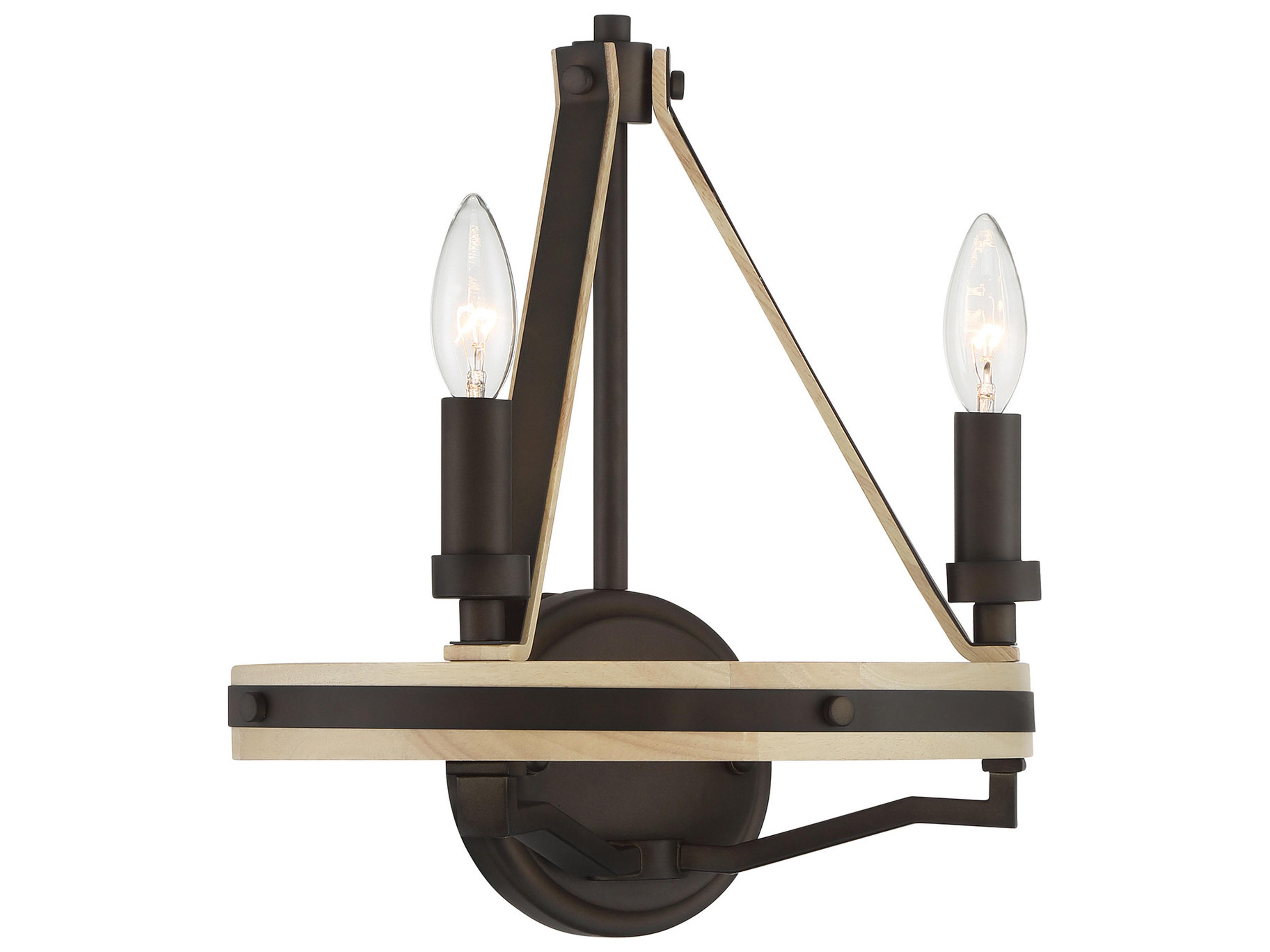 Sonoma 2-Light Dark Bronze Wall Sconce