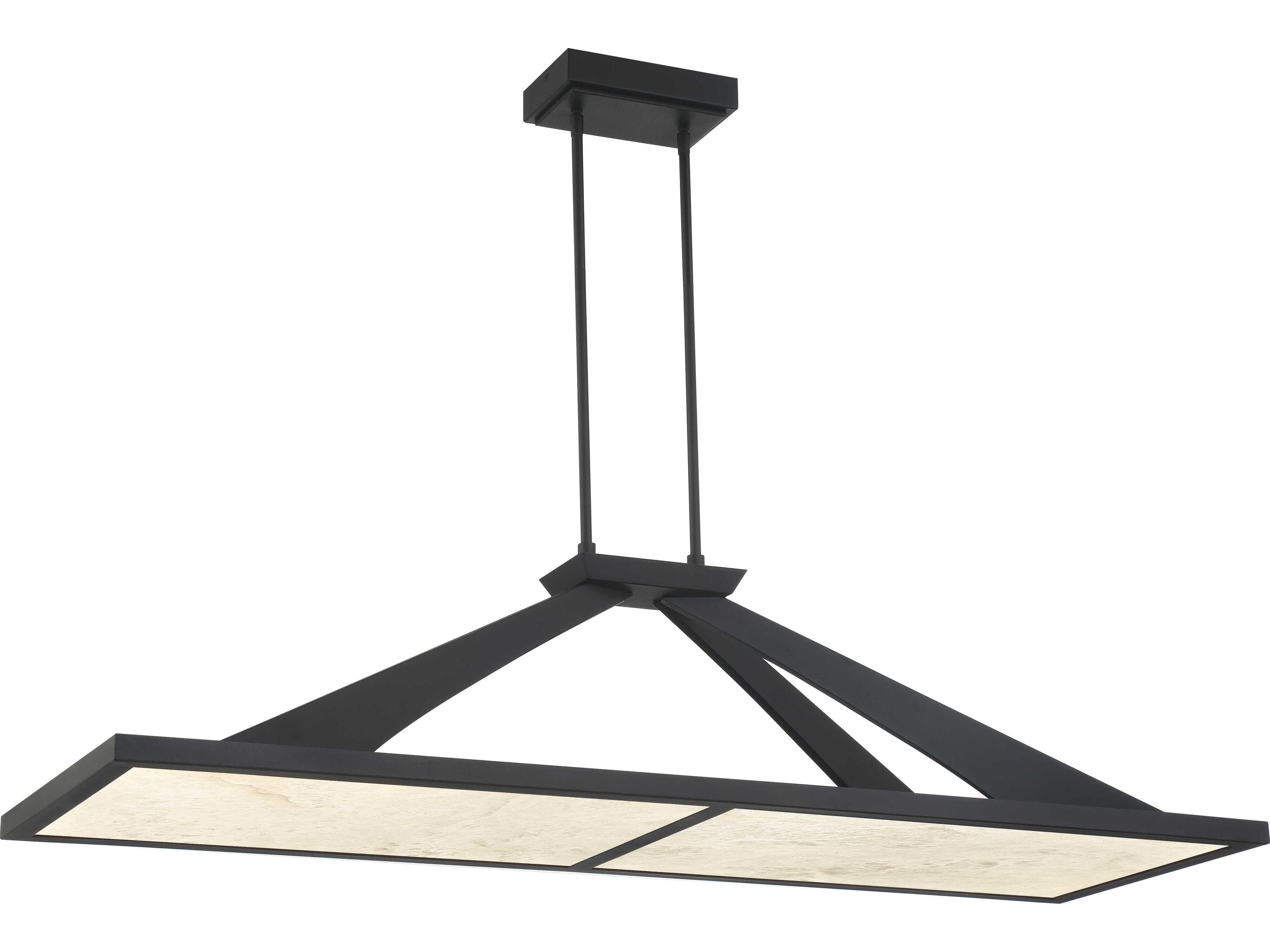 Stiles 1-Light Sand Coal Black Island Pendant