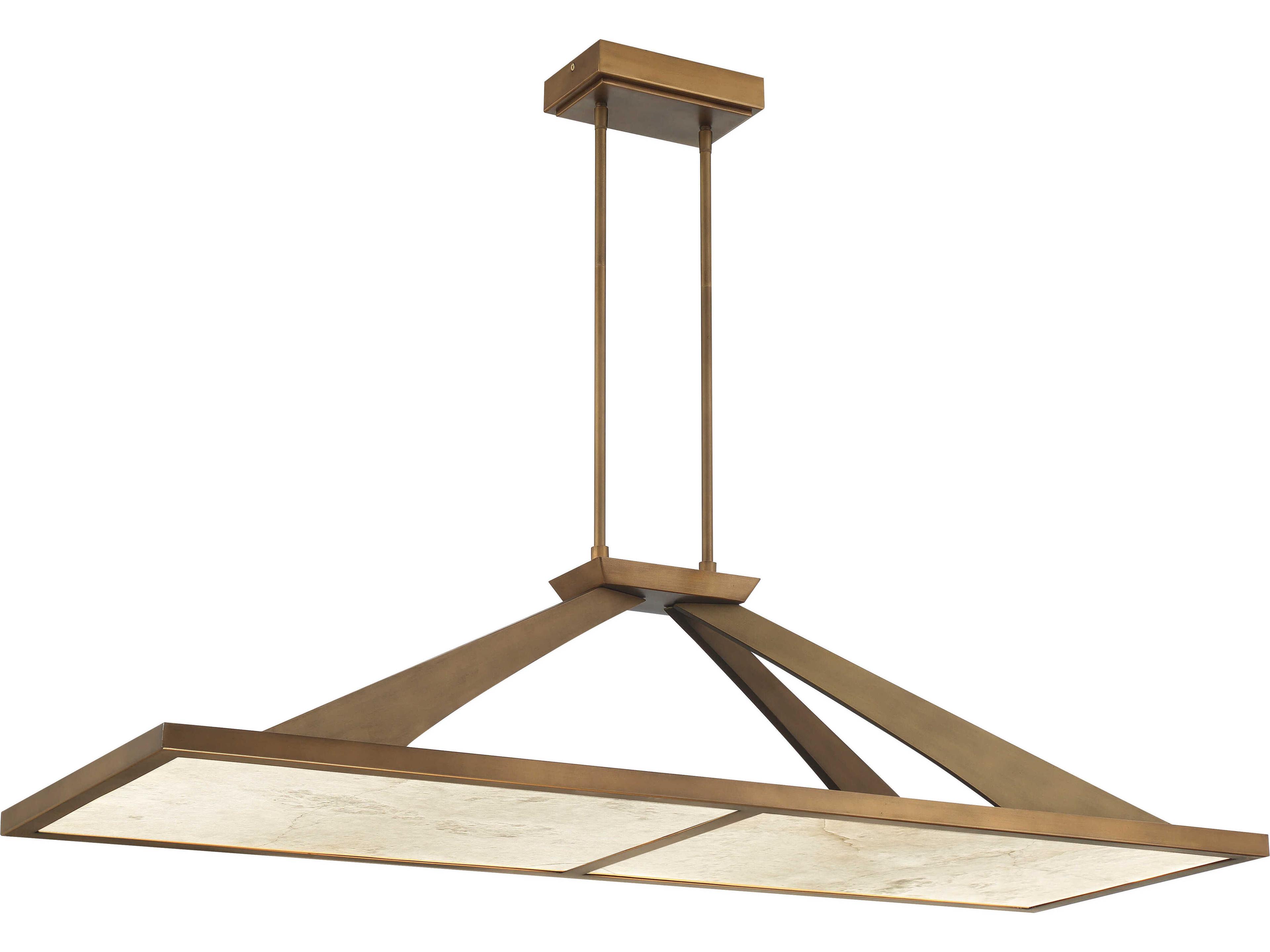 Stiles 1-Light Ashen Gold Island Pendant