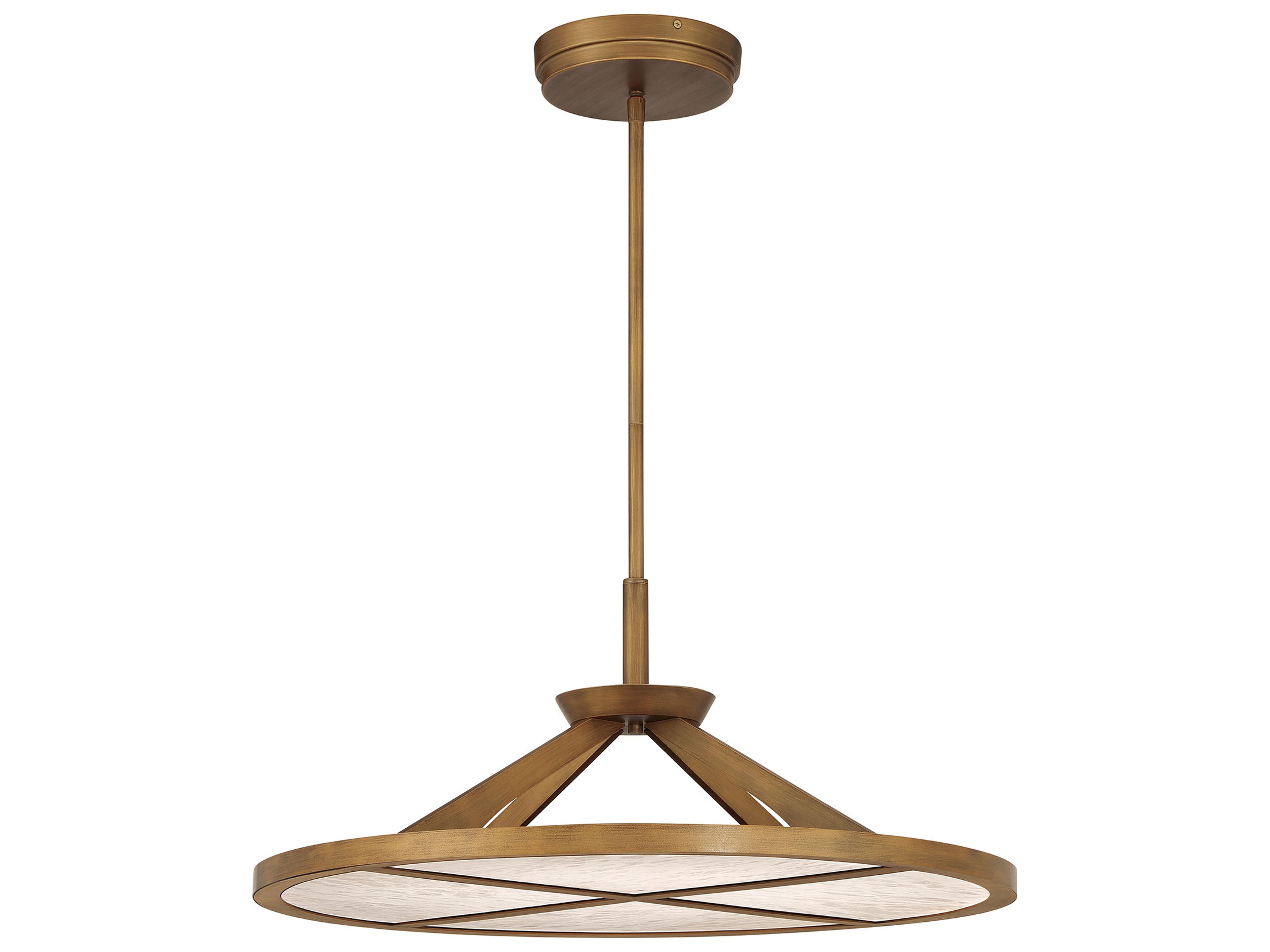 Stiles Ashen Gold Round Pendant