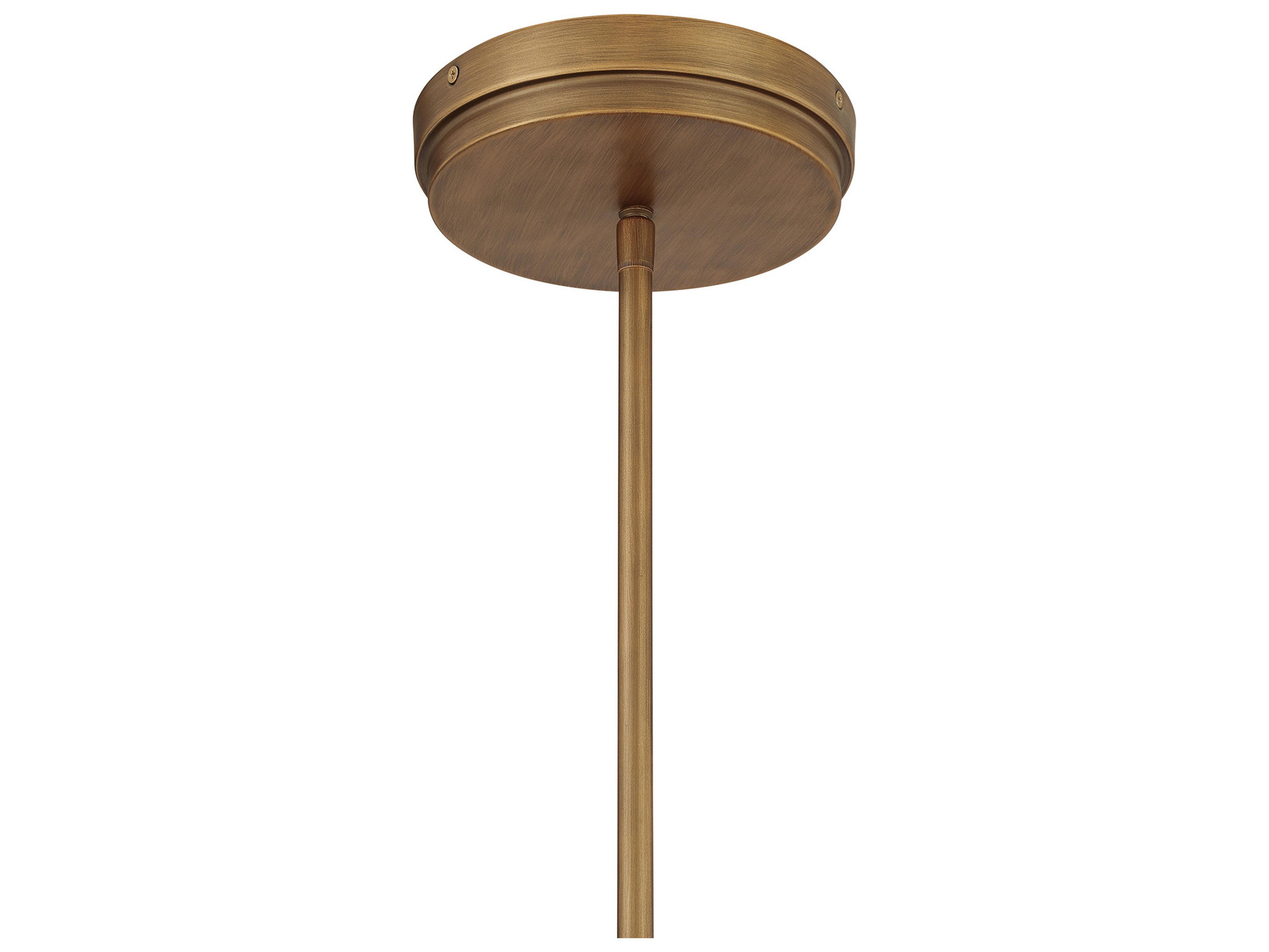 Minka Lavery Stiles Ashen Gold Round Pendant