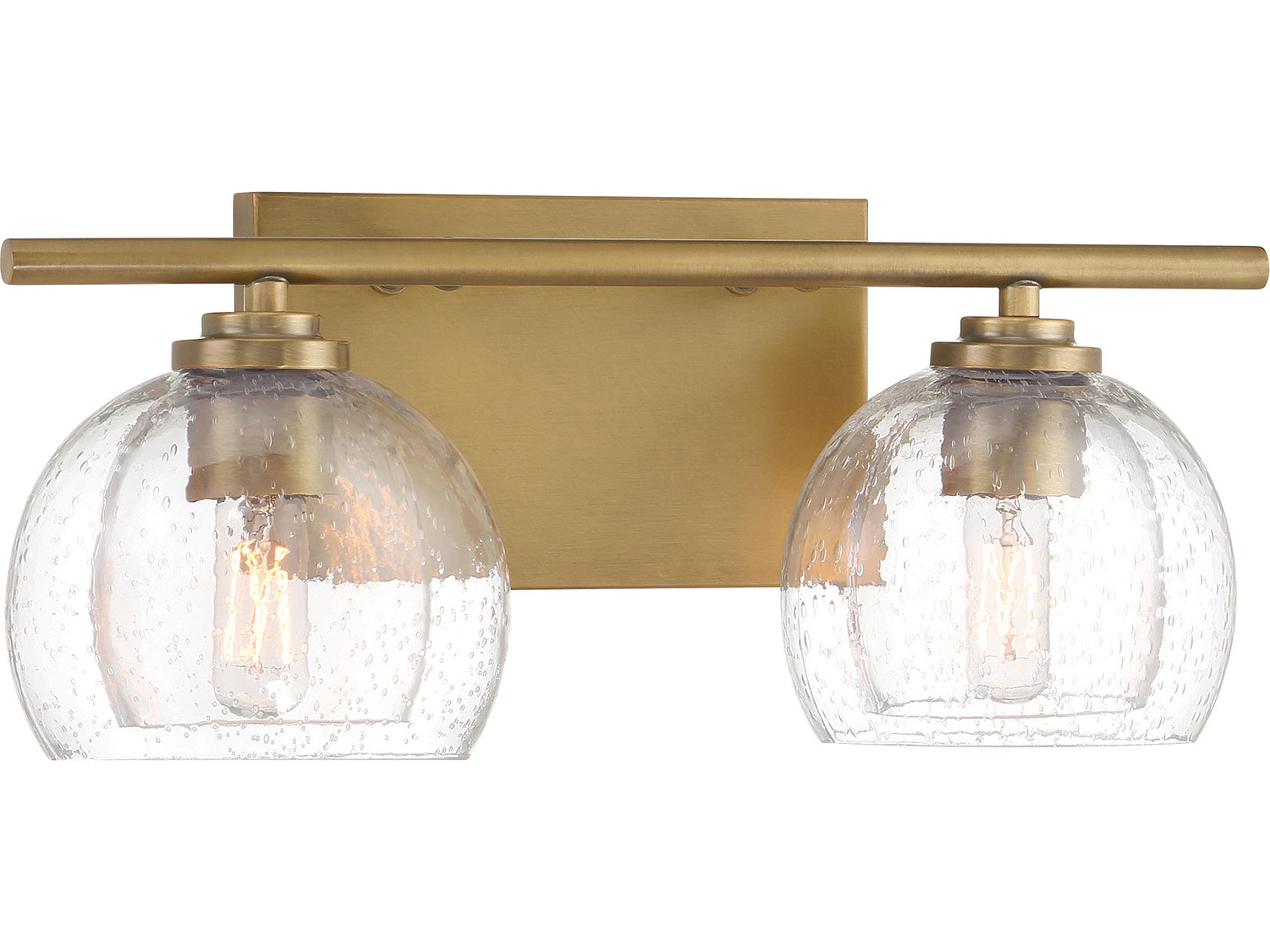 Glint 2-Light Legacy Brass Vanity Light