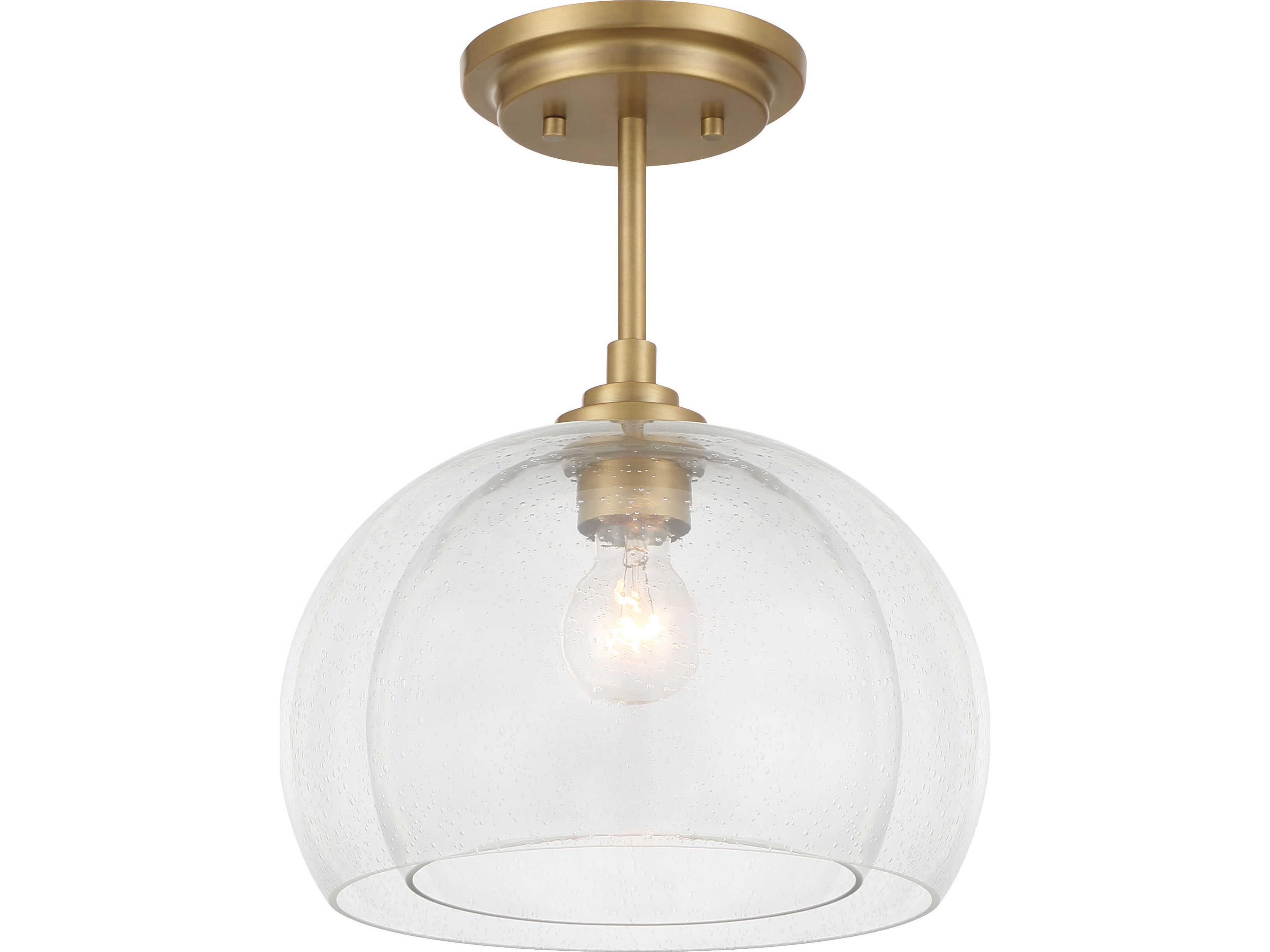 Glint 1-Light Legacy Brass Globe Mini Pendant