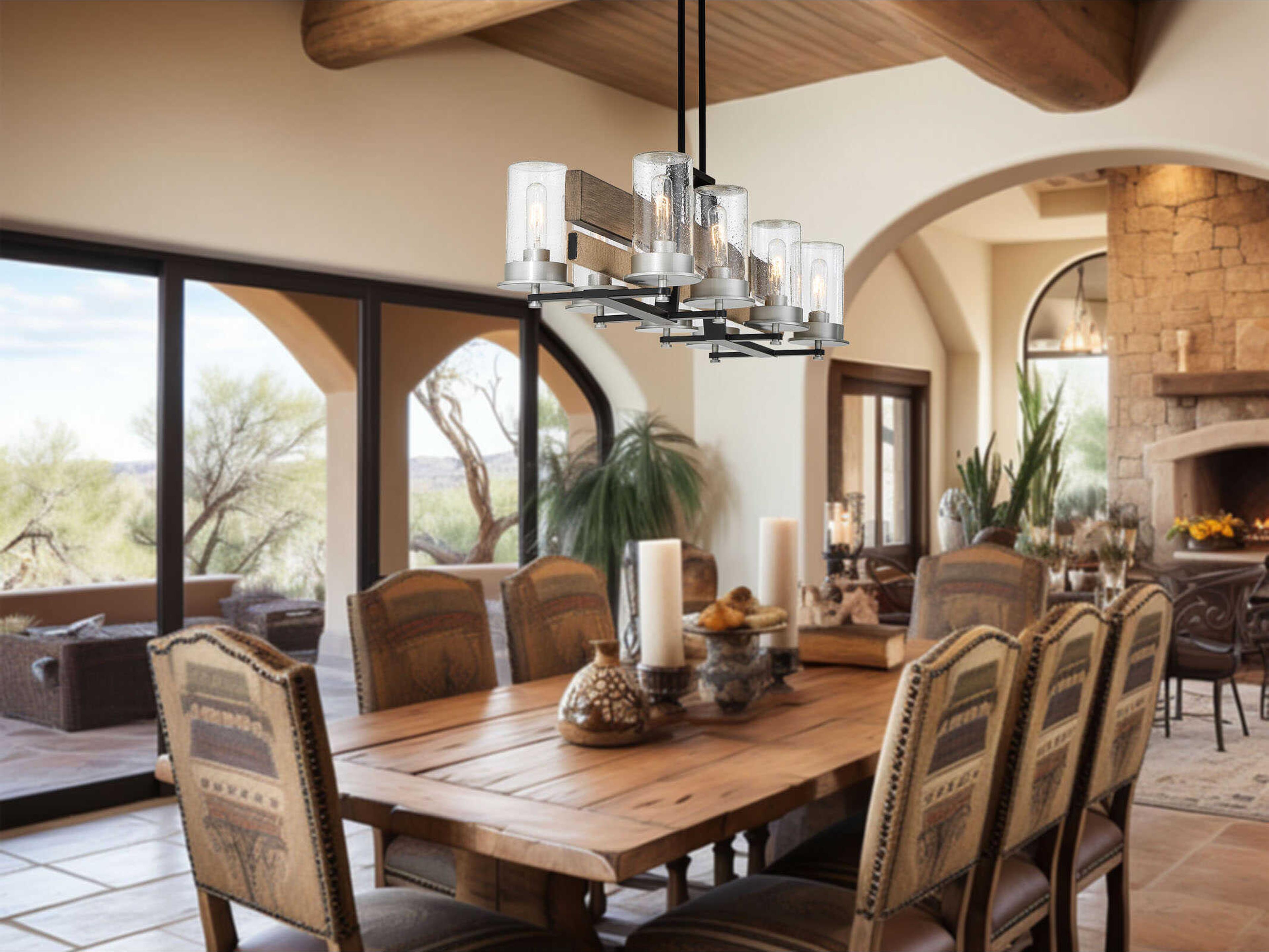 Minka Lavery Silver Creek 8-light Outdoor Hanging Light