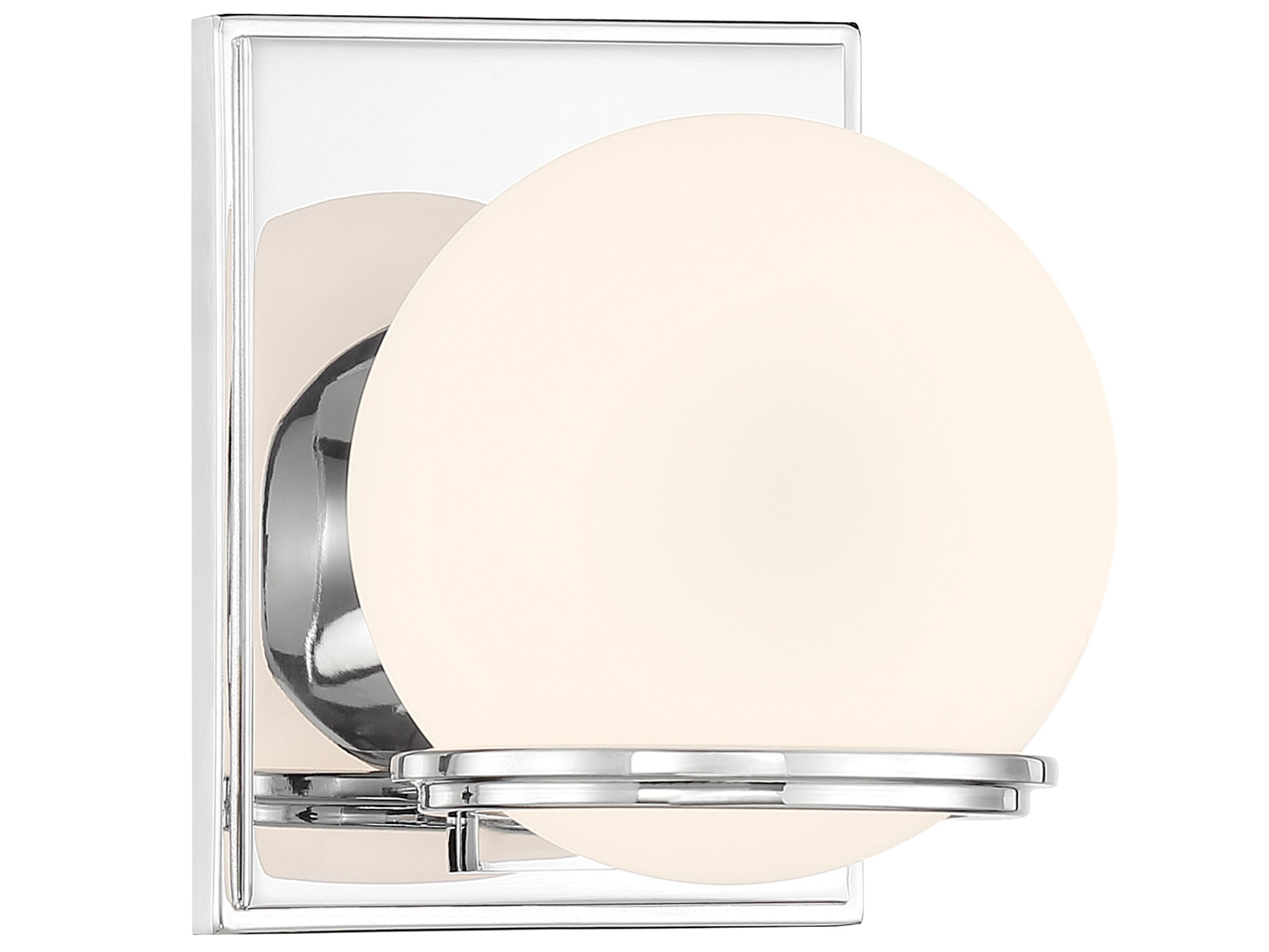 Hollywood Nights 1-Light Chrome Glass LED Wall Sconce