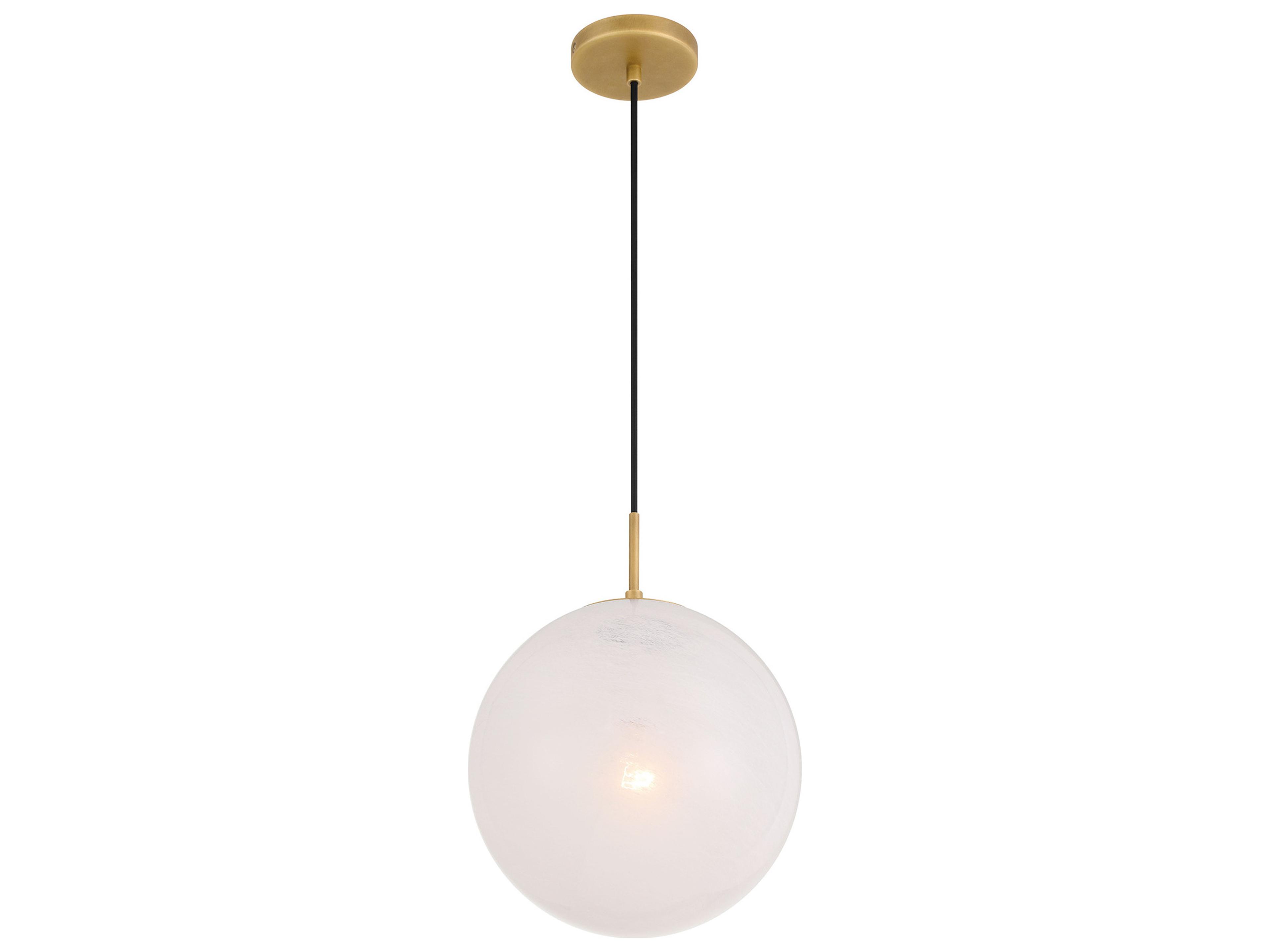 Minka Lavery Mist 1-Light Legacy Brass Globe Mini Pendant