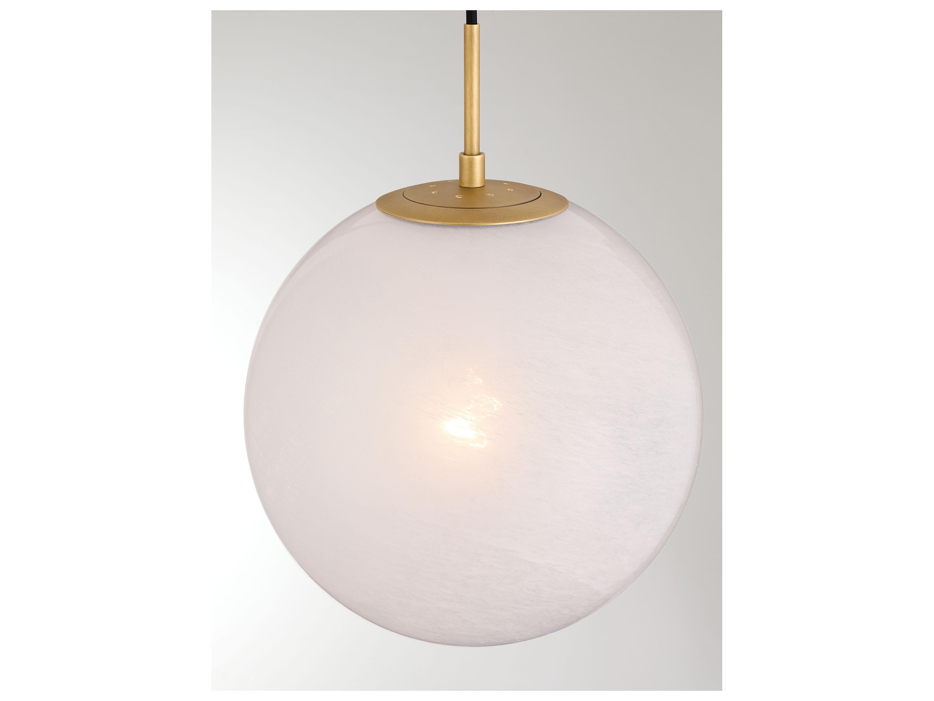 Minka Lavery Mist 1-Light Legacy Brass Globe Mini Pendant