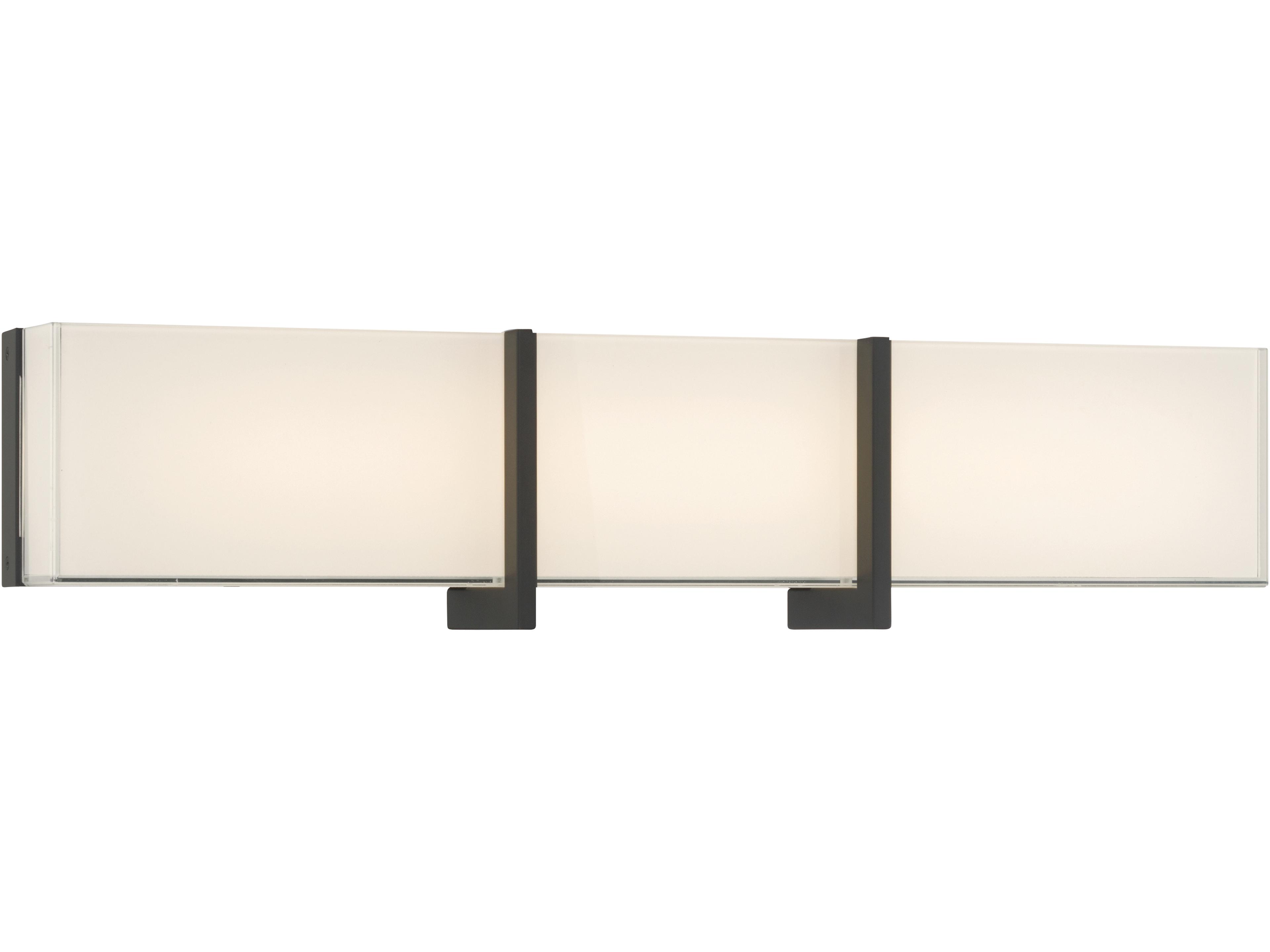 High Rise Dark Matte Black Vanity Light