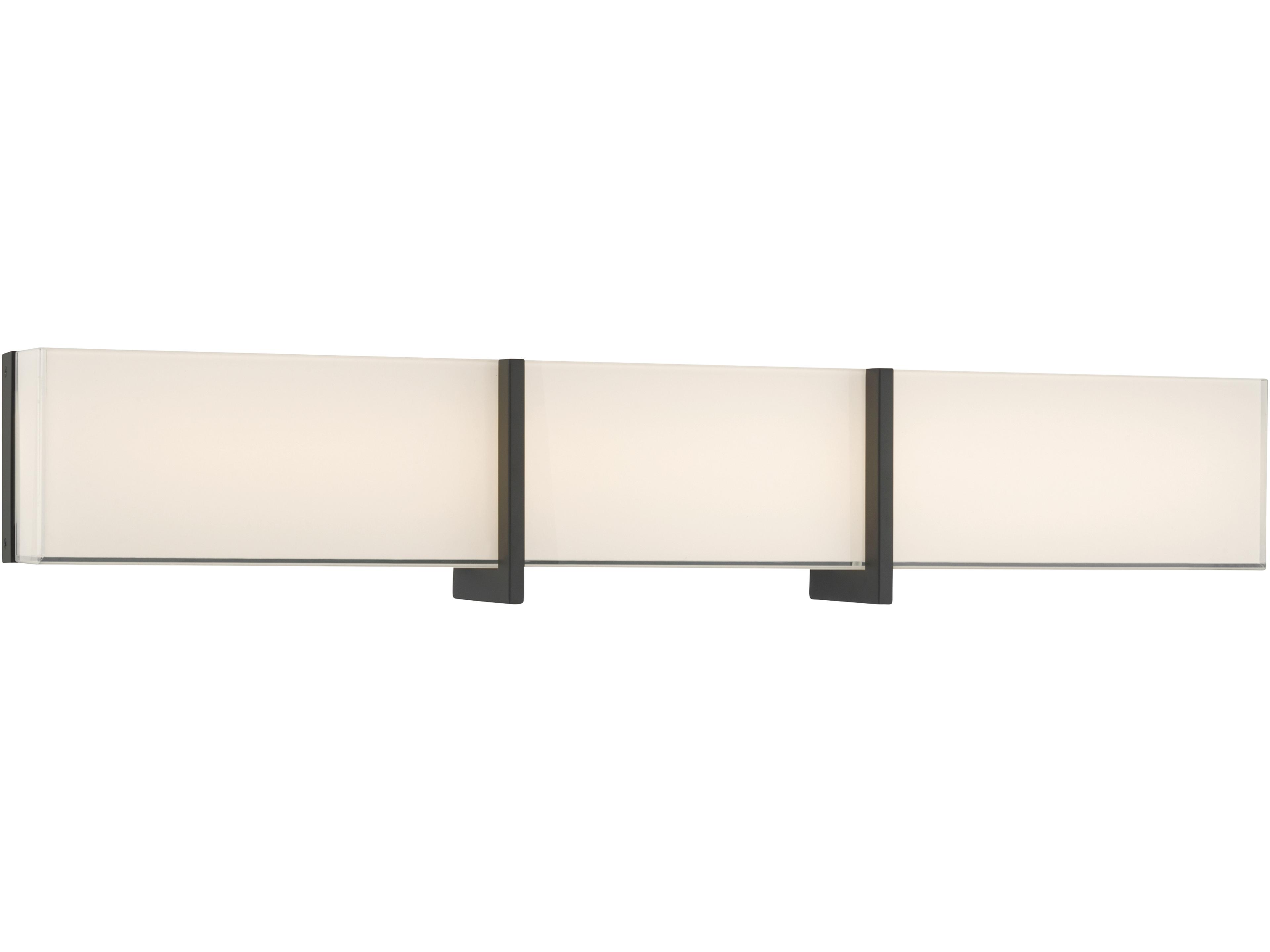 High Rise Dark Matte Black Vanity Light