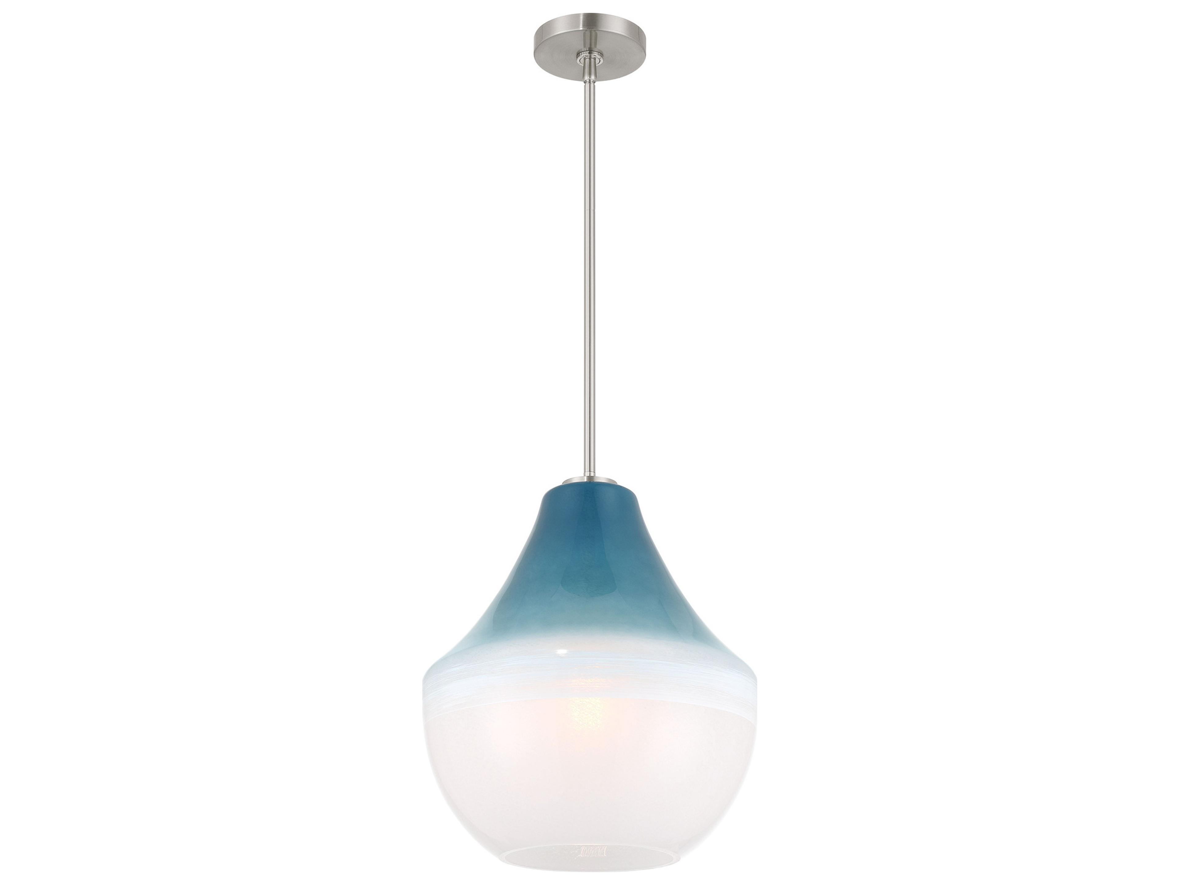 Minka Lavery Pacific 1-Light Brushed Nickel Bell Pendant