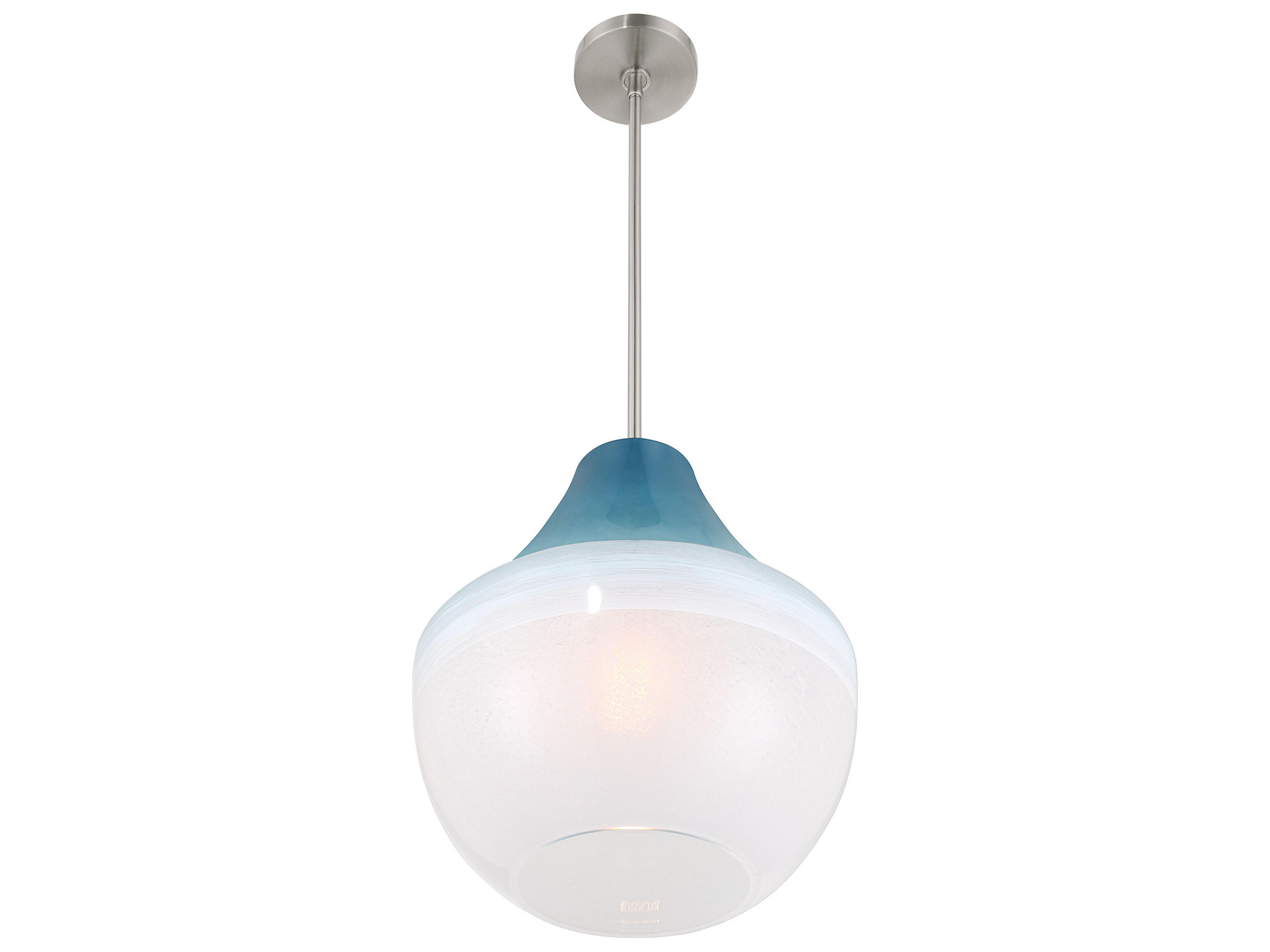 Minka Lavery Pacific 1-Light Brushed Nickel Bell Pendant