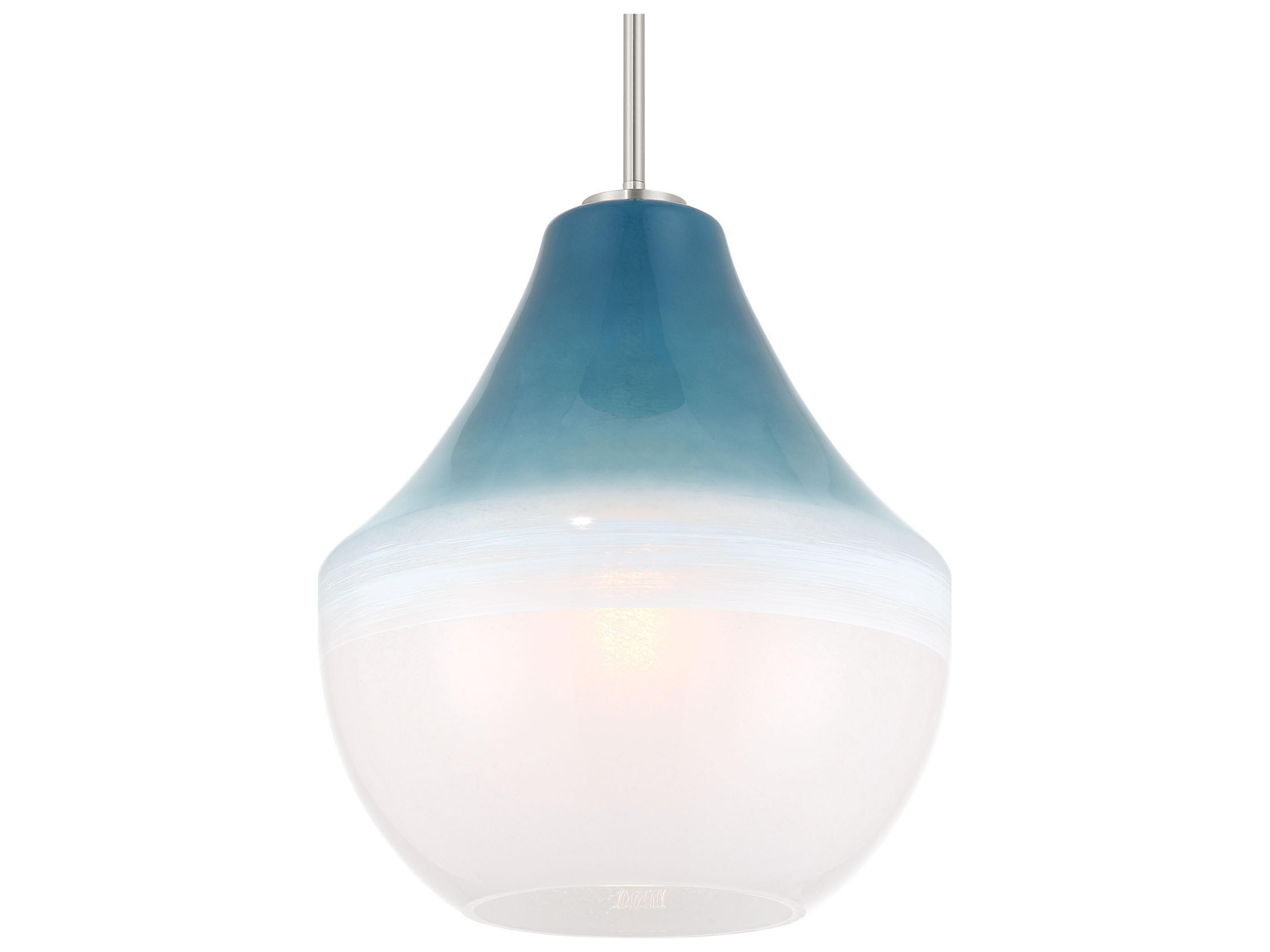 Minka Lavery Pacific 1-Light Brushed Nickel Bell Pendant