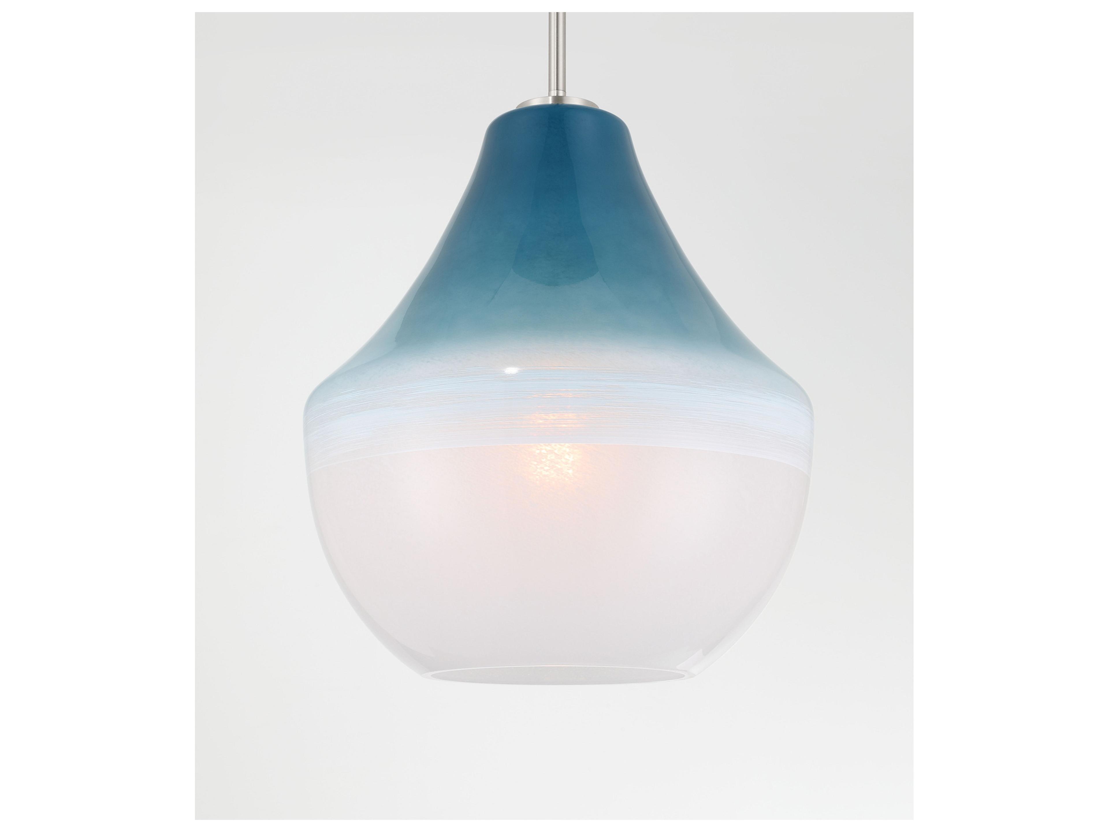 Minka Lavery Pacific 1-Light Brushed Nickel Bell Pendant