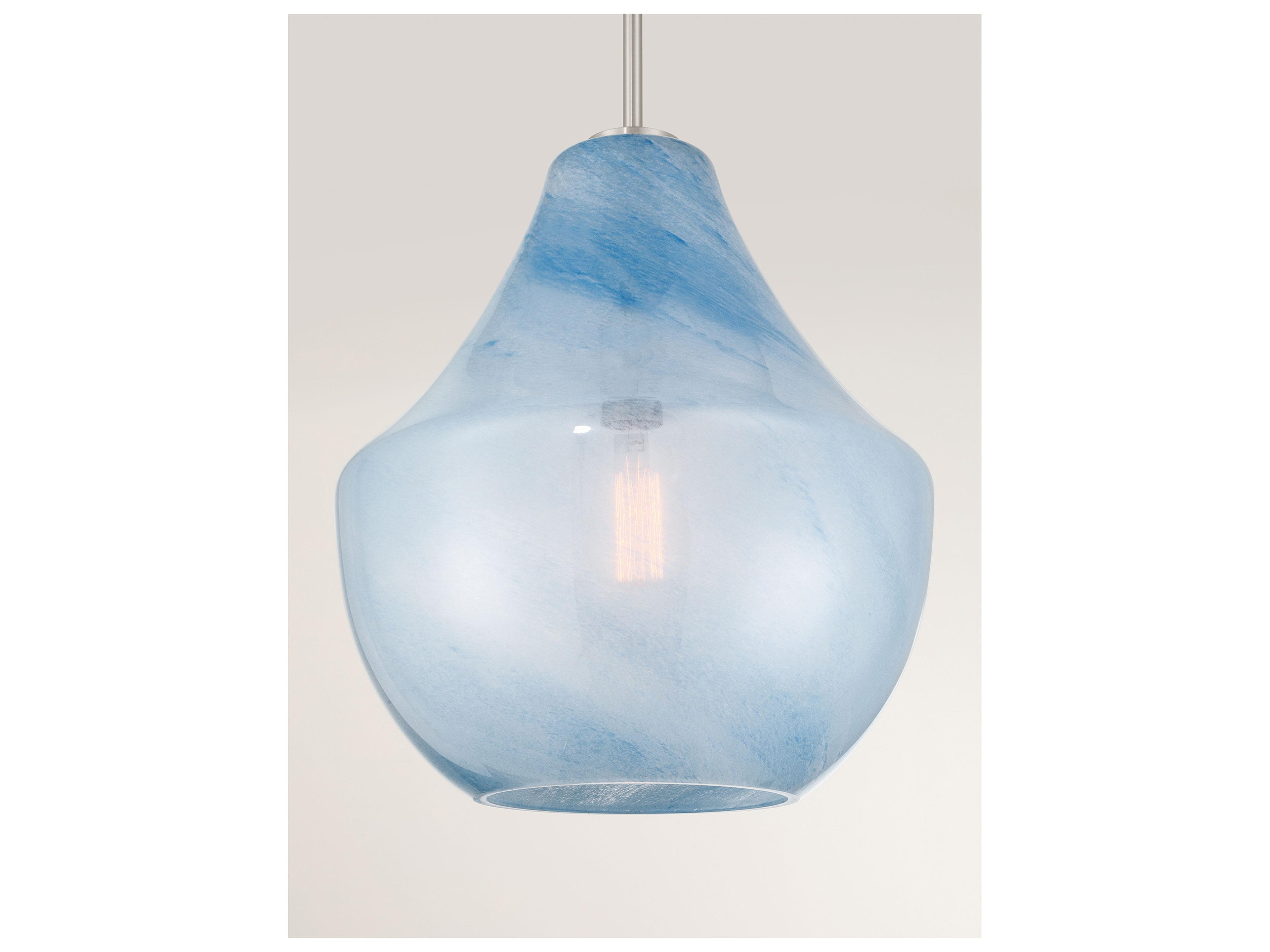 Minka Lavery Pacific 1-Light Brushed Nickel Bell Pendant