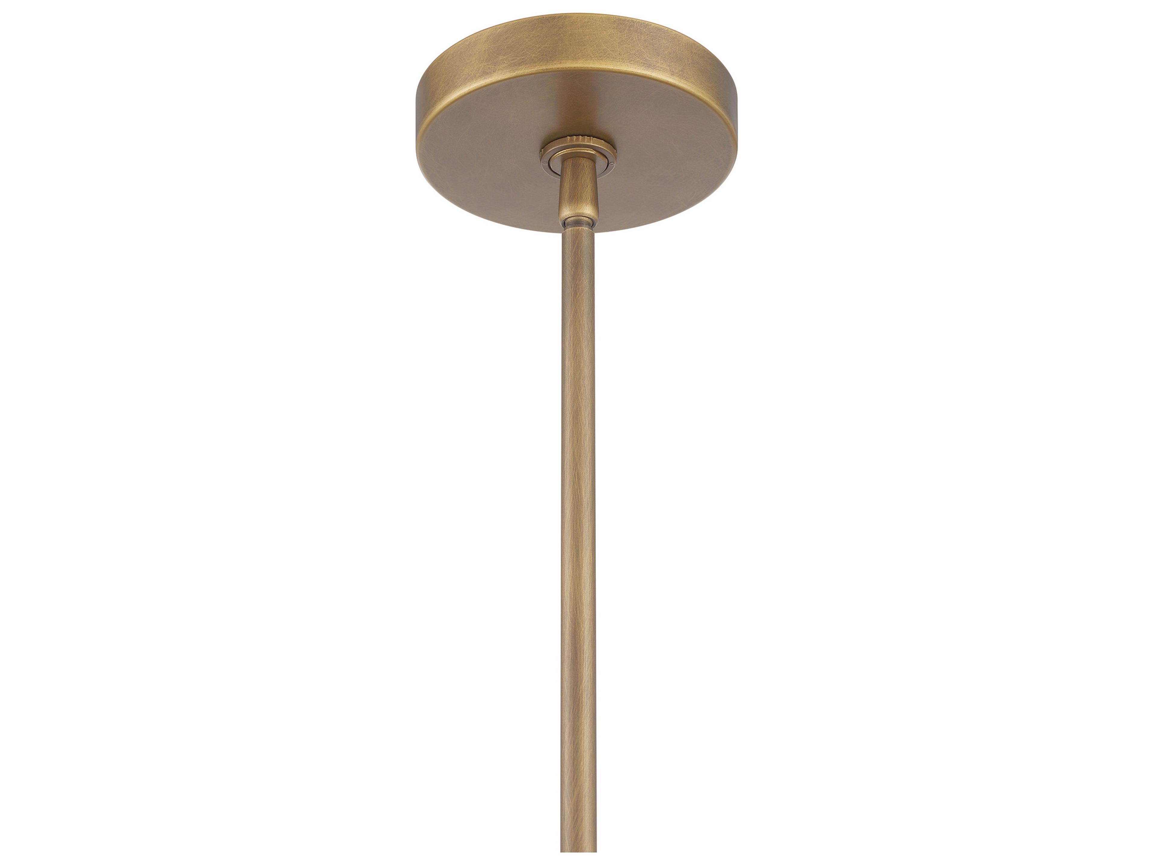 Minka Lavery York 1-Light Natural Brass Dome Pendant