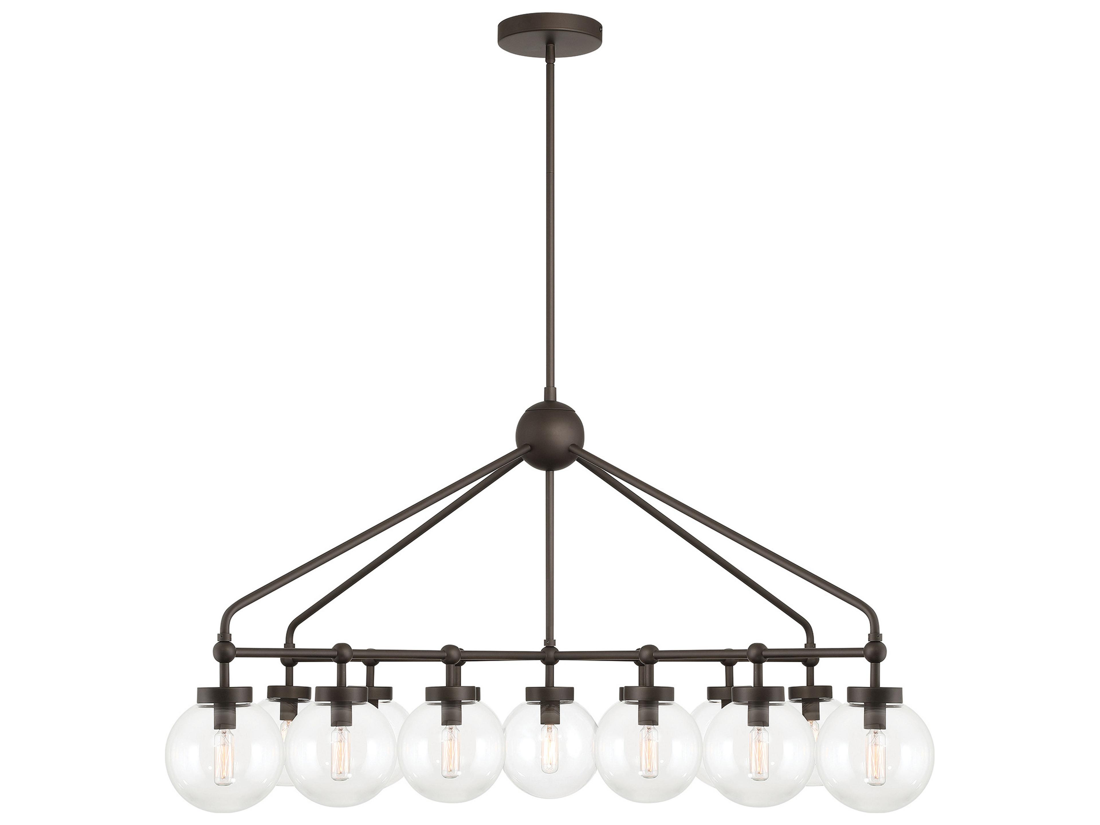 Stella 13-Light Dark Bronze Globe Chandelier