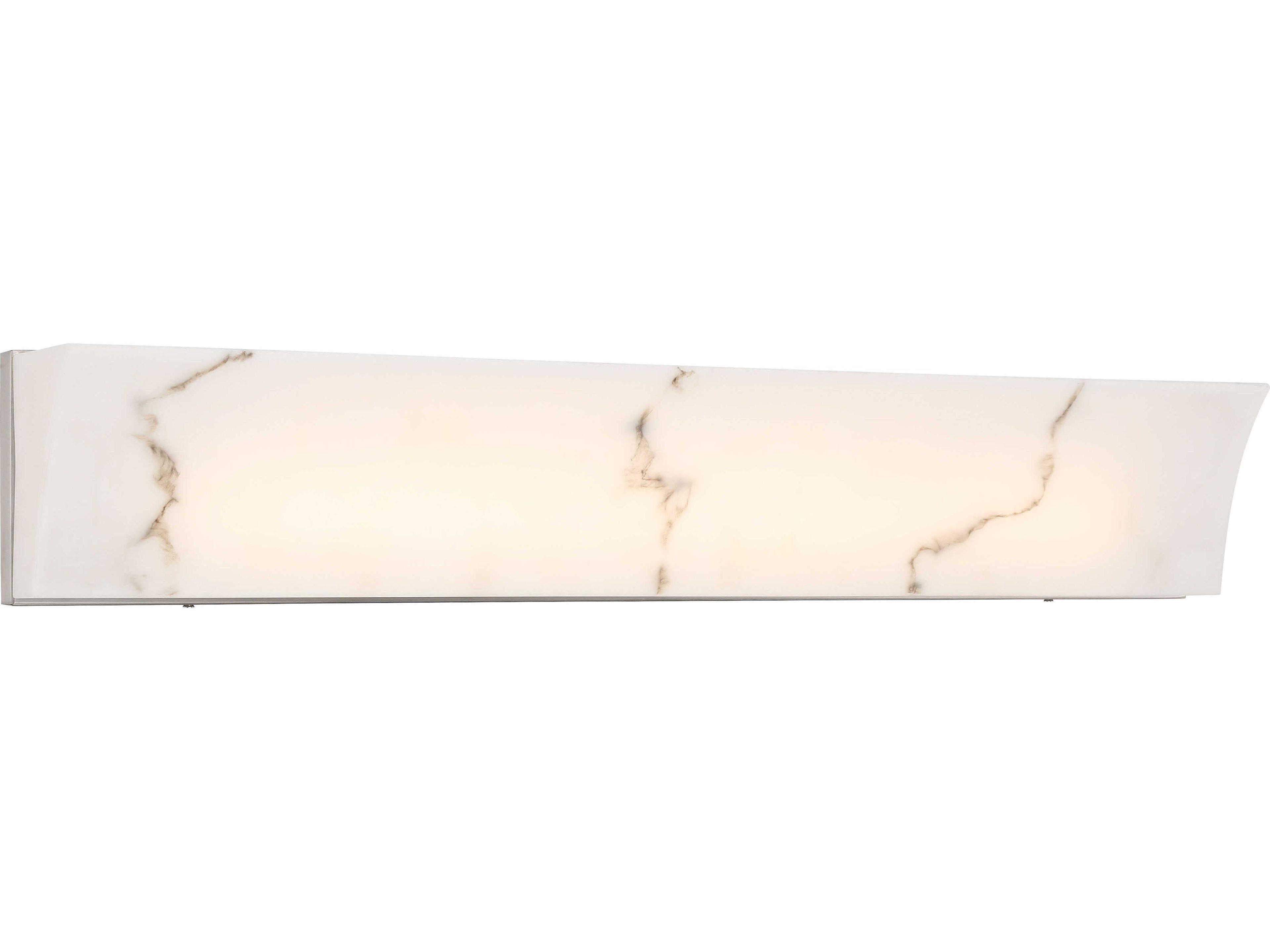 Eroles 1-Light Brushed Nickel Glass LED Vanity Light