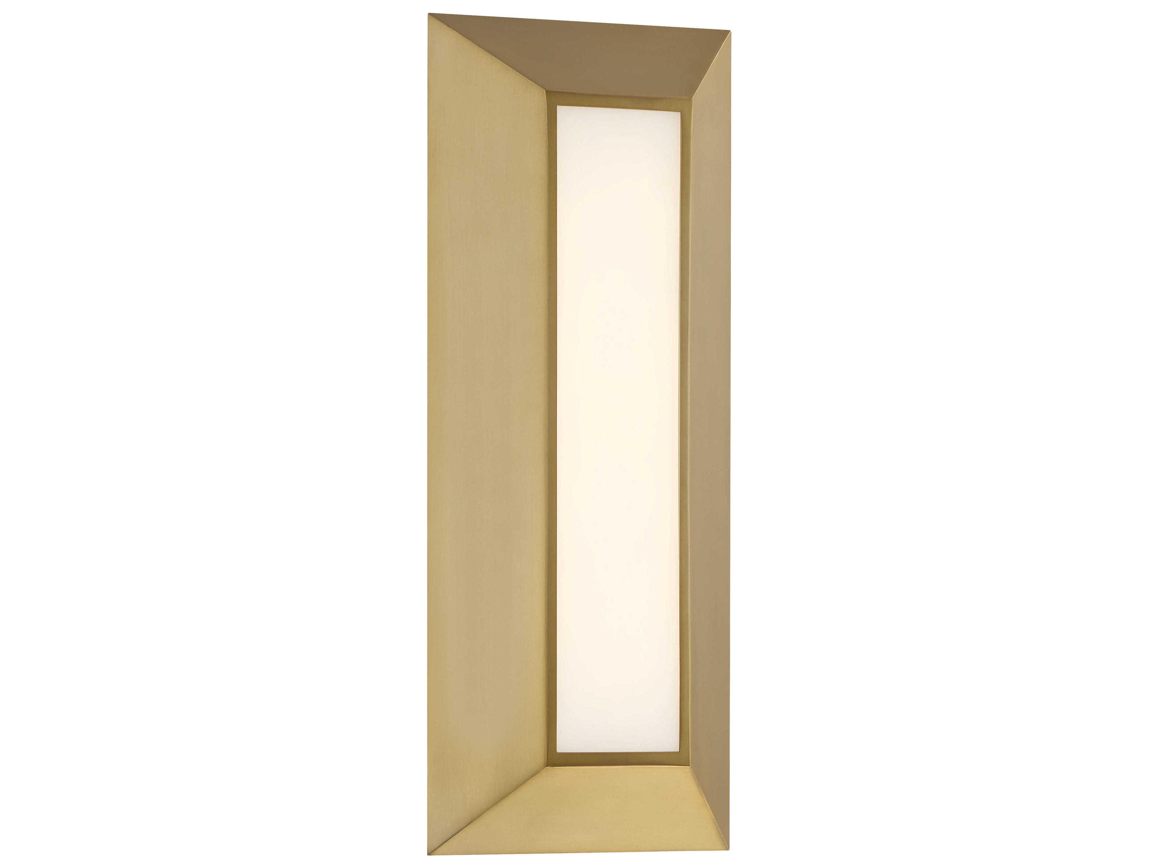 Cartaya 1-Light Soft Brass Glass LED Wall Sconce