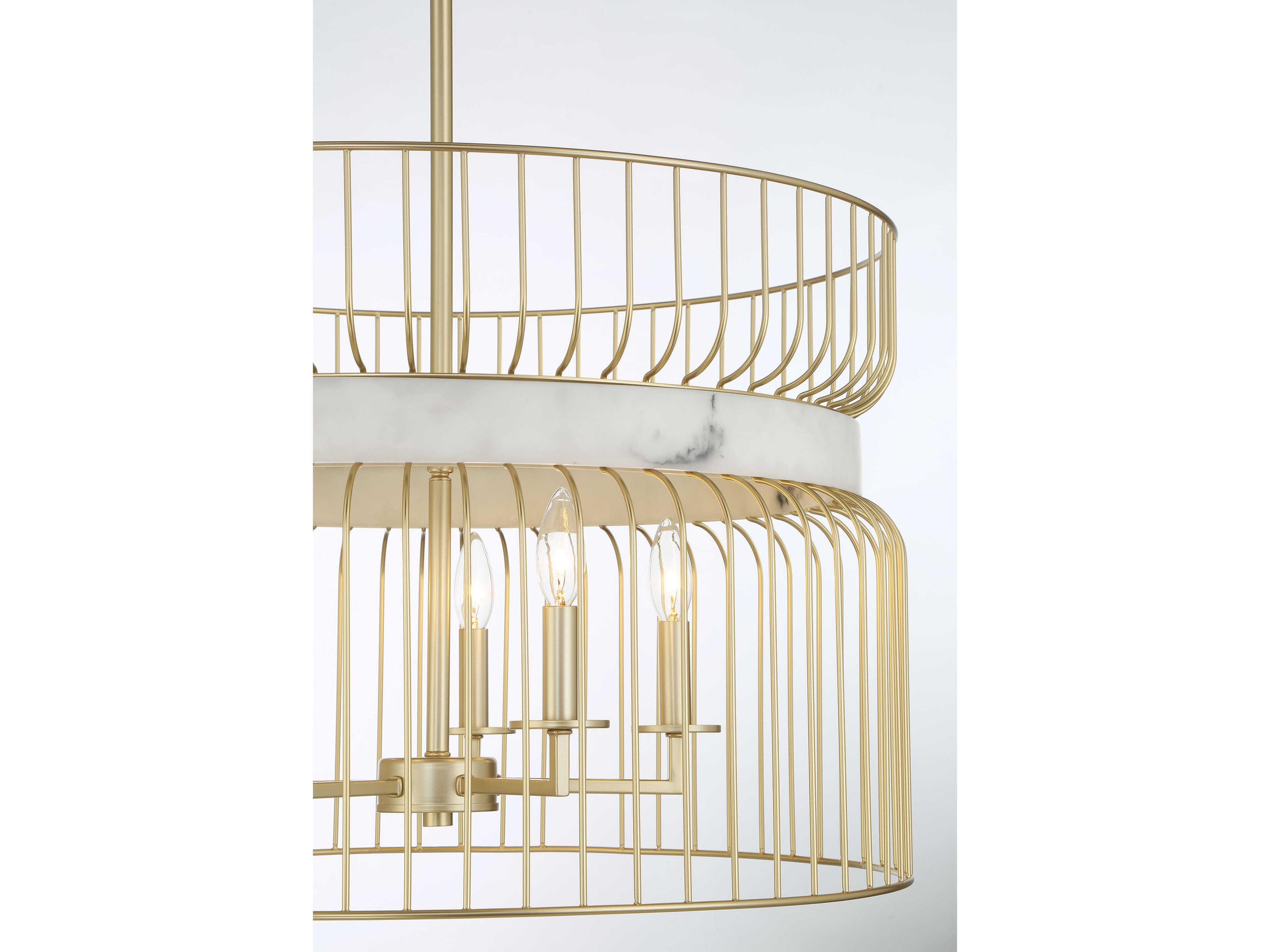 Minka Lavery Park Slope 5-Light Nouveau Gold Pendant