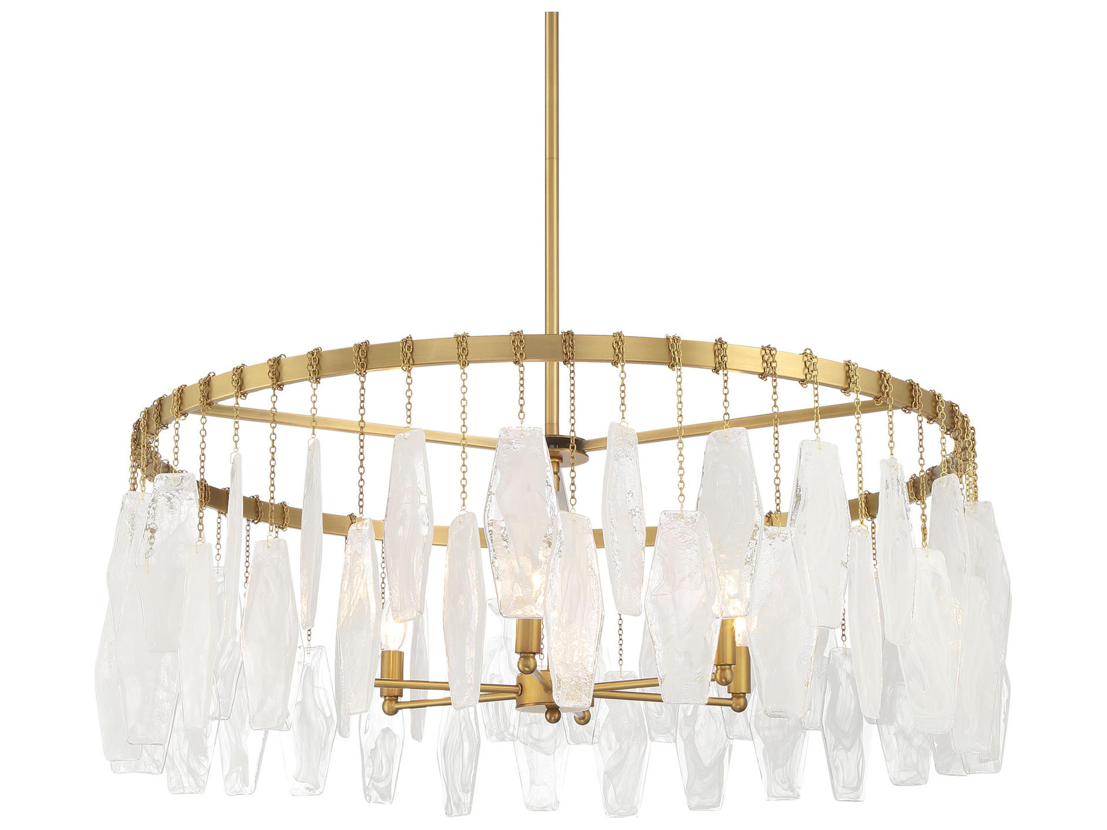 Minka Lavery Willow 6-Light Legacy Brass Round Pendant