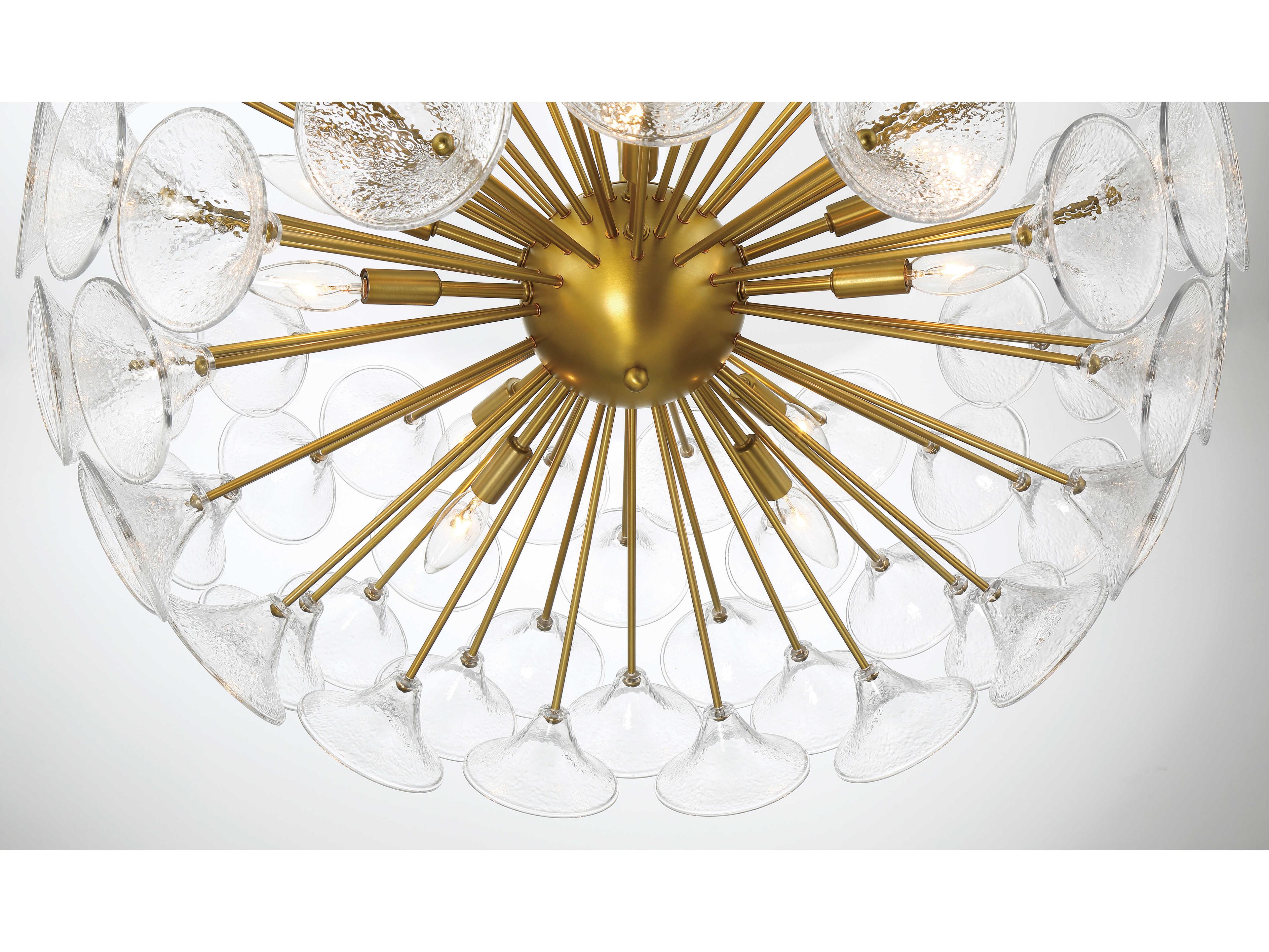 Minka Lavery Winter 10-Light Soft Brass Sputnik Chandelier